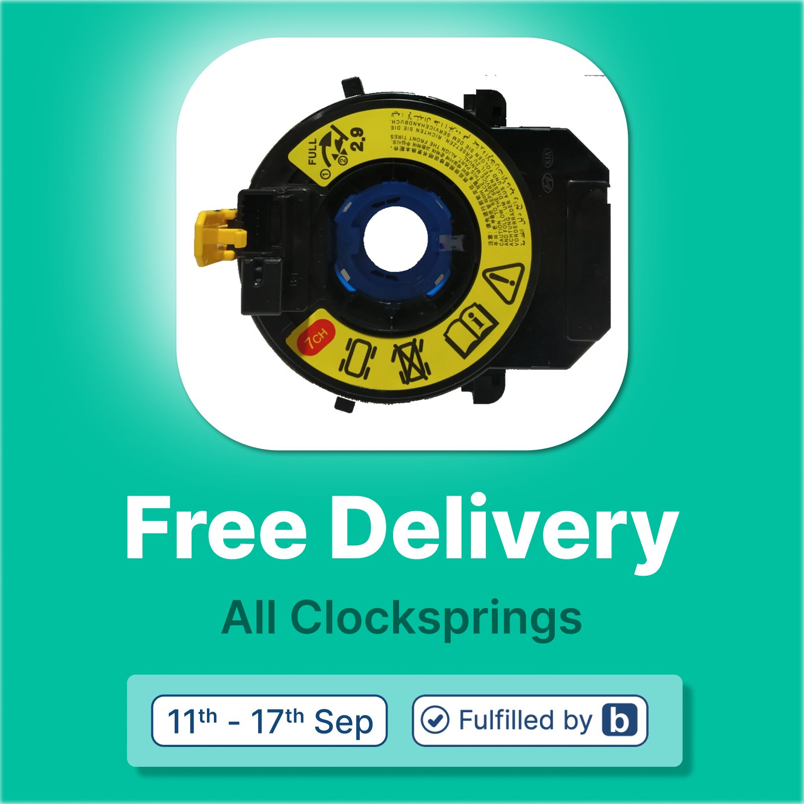 Boodmo - FREE DELIVERY ️ All Clocksprings Fulfilled By...