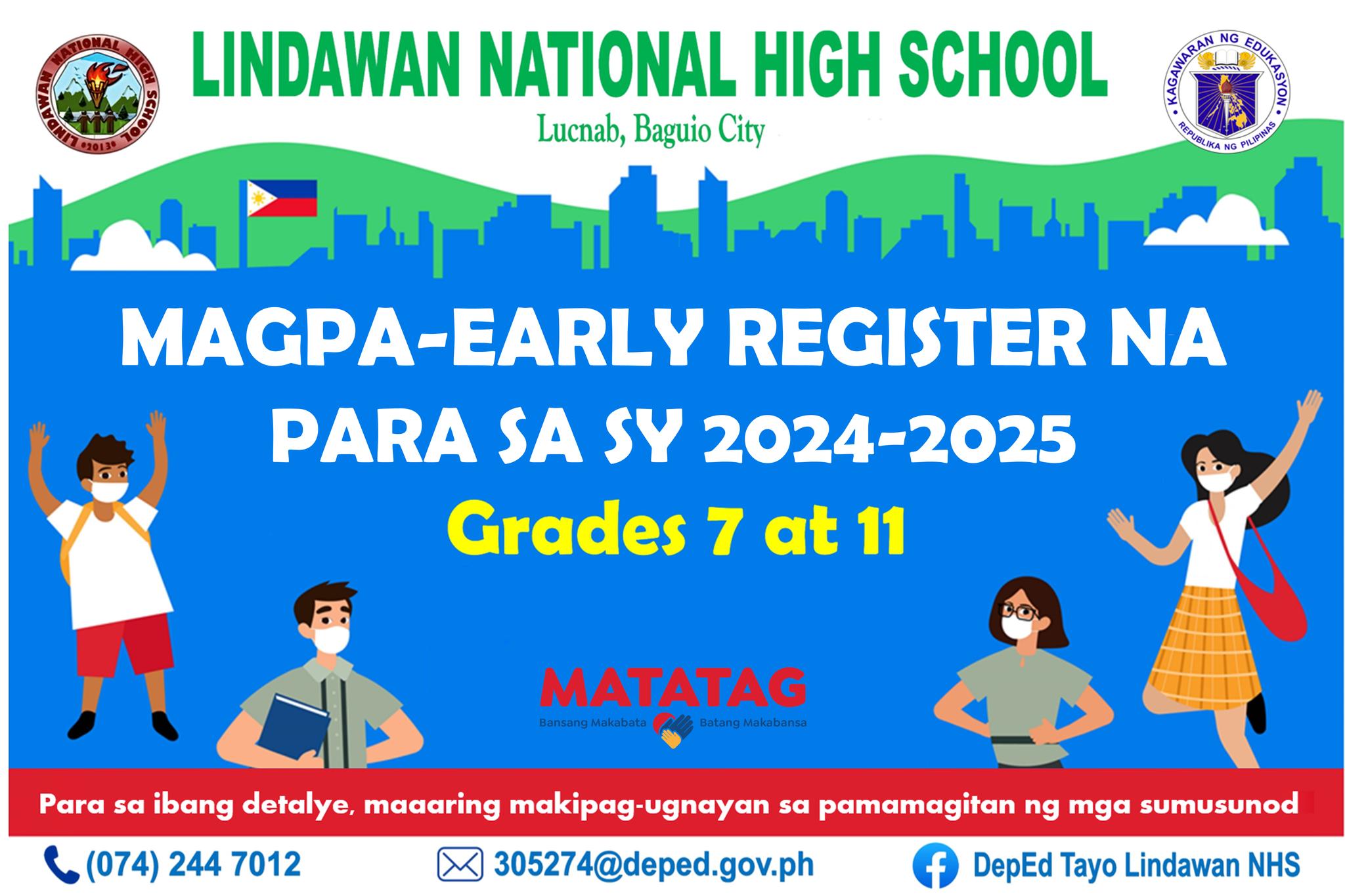 Early Registration for S.Y.... - DepEd Tayo Lindawan NHS | Facebook