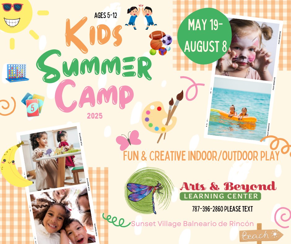 Arts - Book your space now🎉🎉🎨🌴🌞🥏🏐🤿🏊🏼🎭🧩♟️Niños de Rincón!!!! 12 weeks of ...