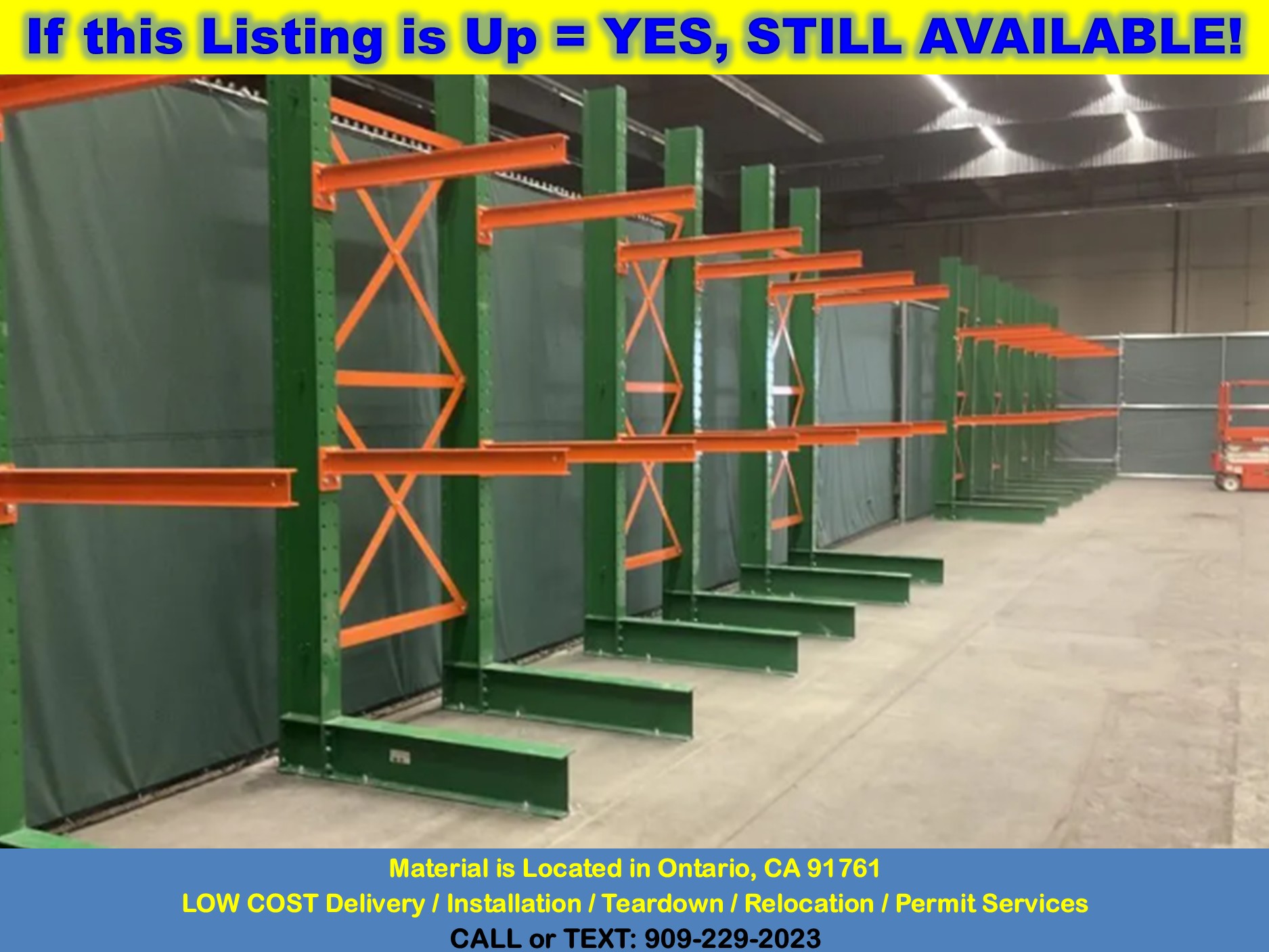 Structural Cantilever Rack Storage for Treated Finished Framing Lumber ...