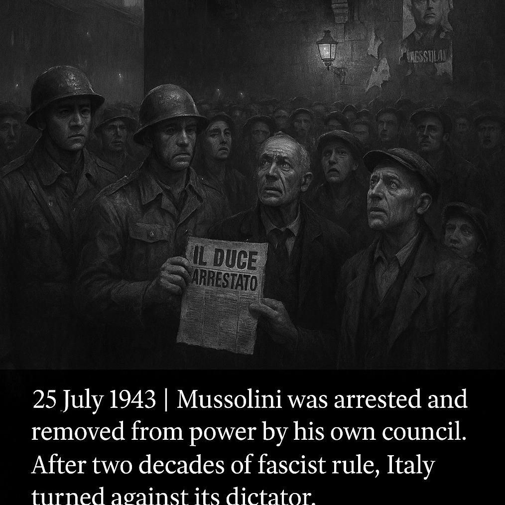Old Historical Photos | 25 July 1943 | Mussolini was arrested and ...