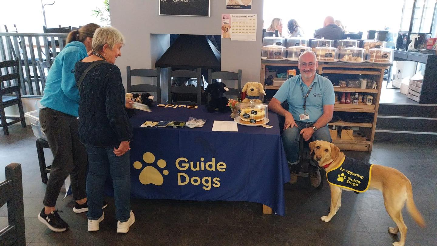 Hidden - We’re thrilled to have Guide Dog Ollie here who’s saying hello ...