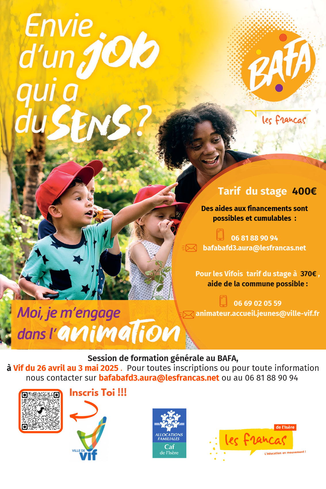 Ville de Vif - 👩‍🏫 Envie de devenir animateur ? 🏕️ Les... | Facebook
