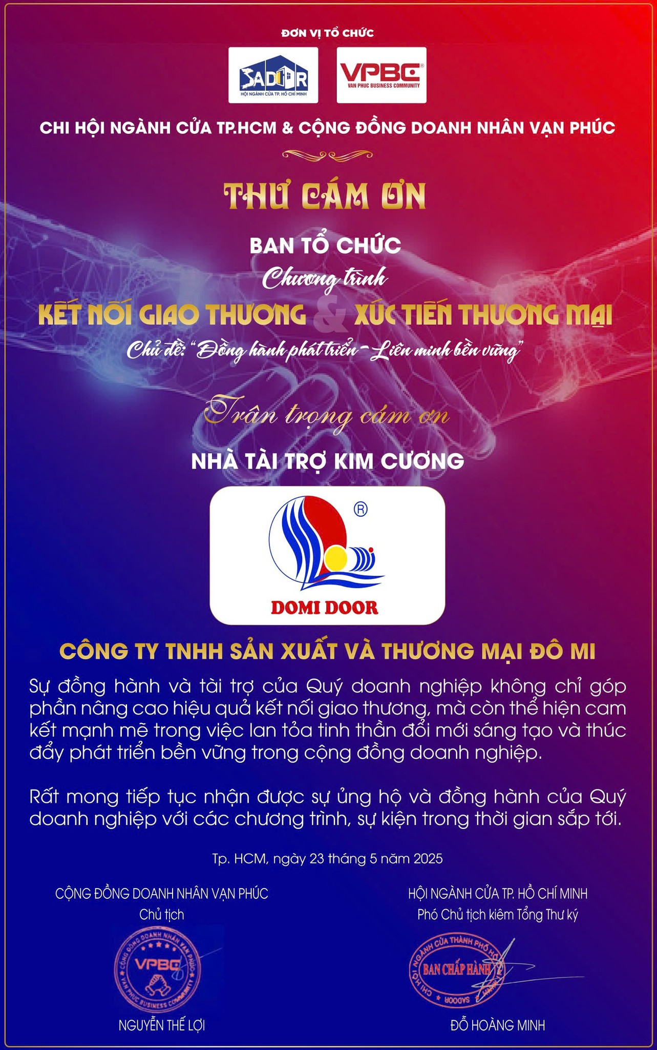 Cộng Đồng Doanh Nhân Vạn Phúc - VPBC