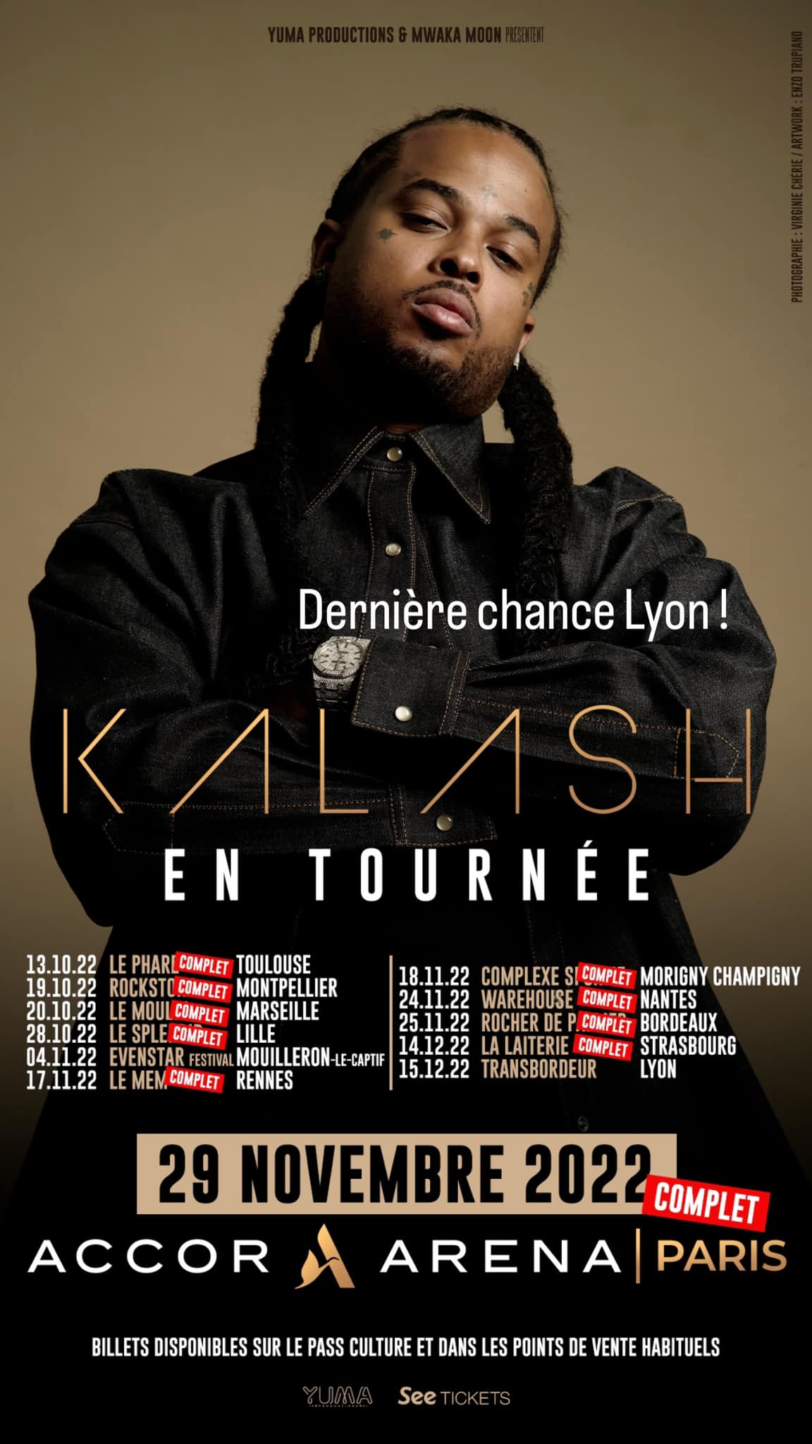 Kalash Accorhotels Arena 29 Novembre