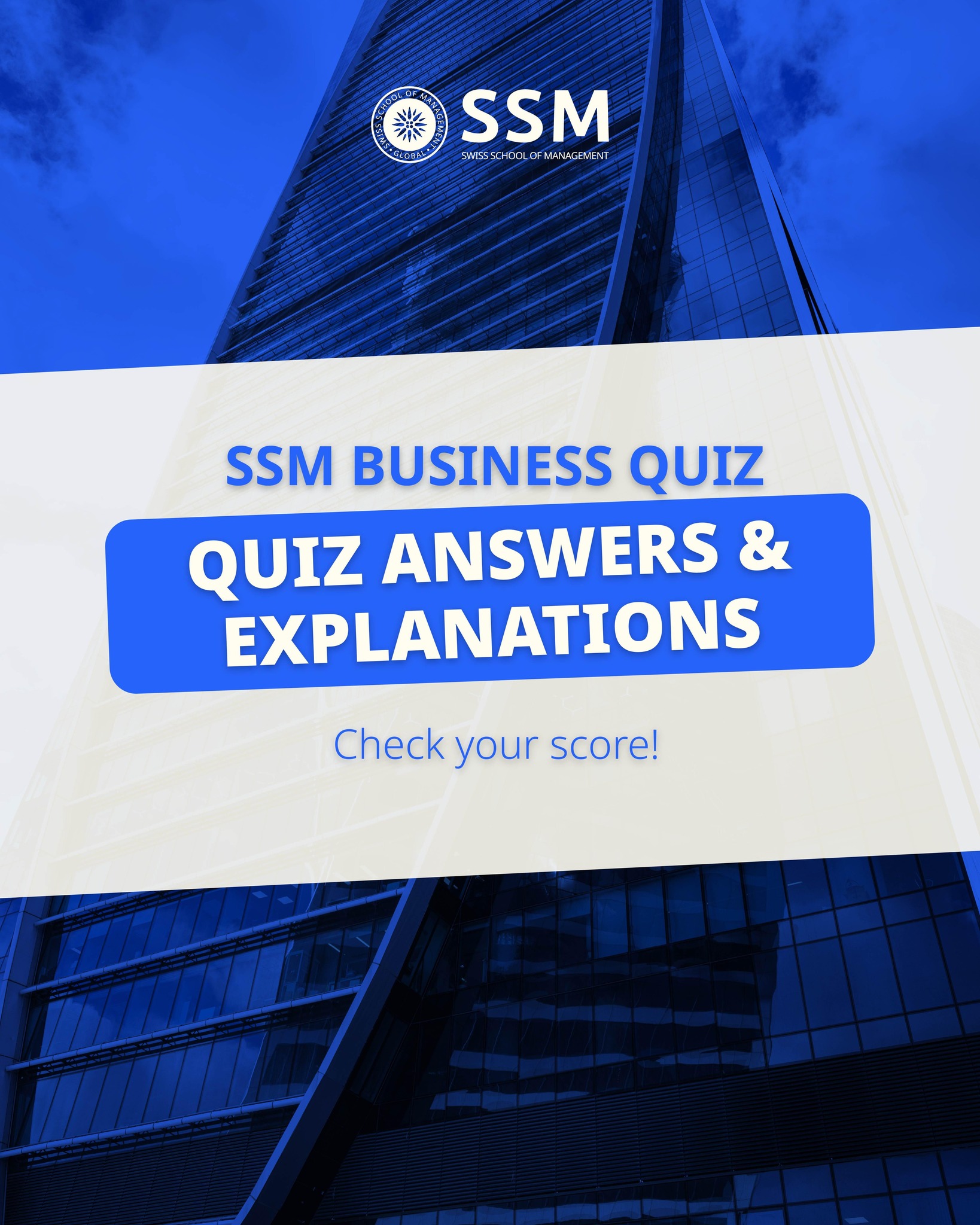 Quiz over? Time to check how... - Swiss School of Management | Facebook