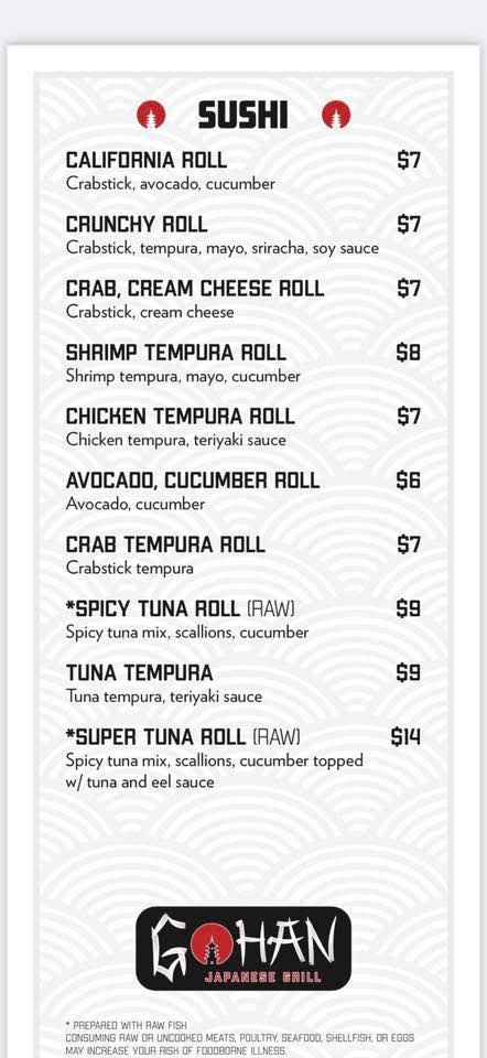 Gohan Japanese Grill | Corryton TN