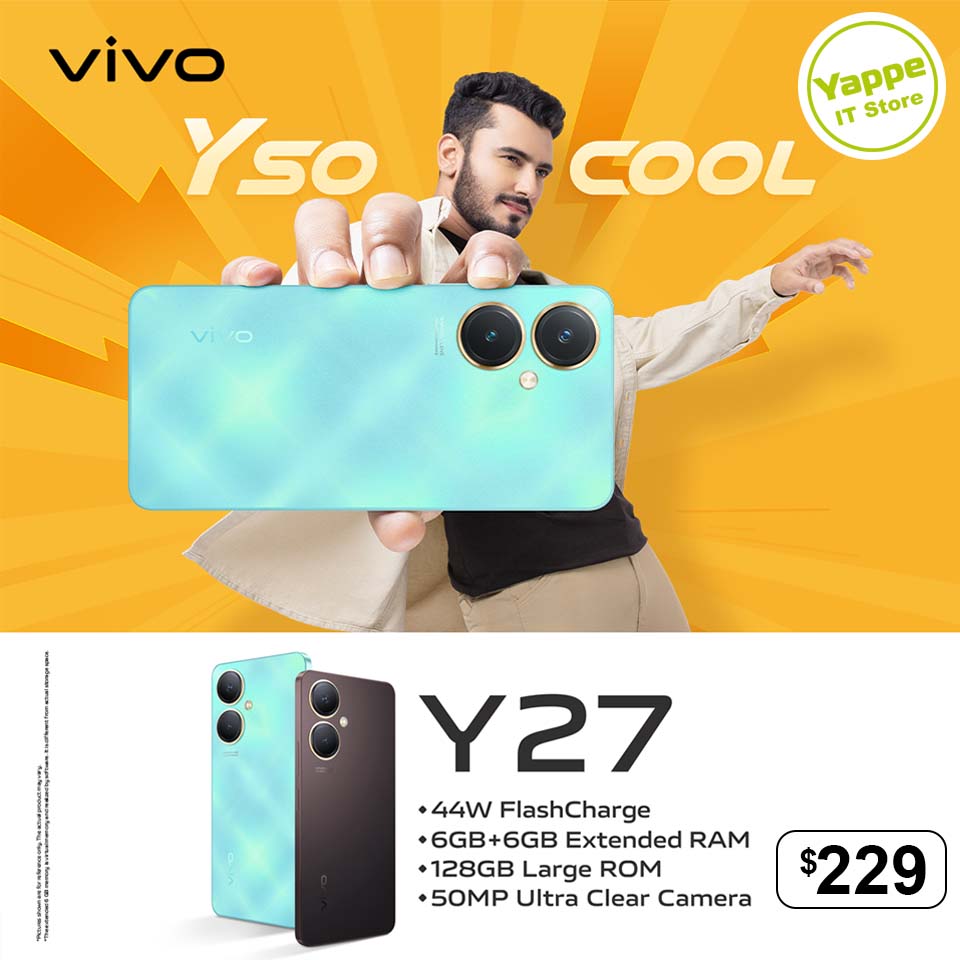 Yappe Store - The all-new #vivoY27 is here with 44W...