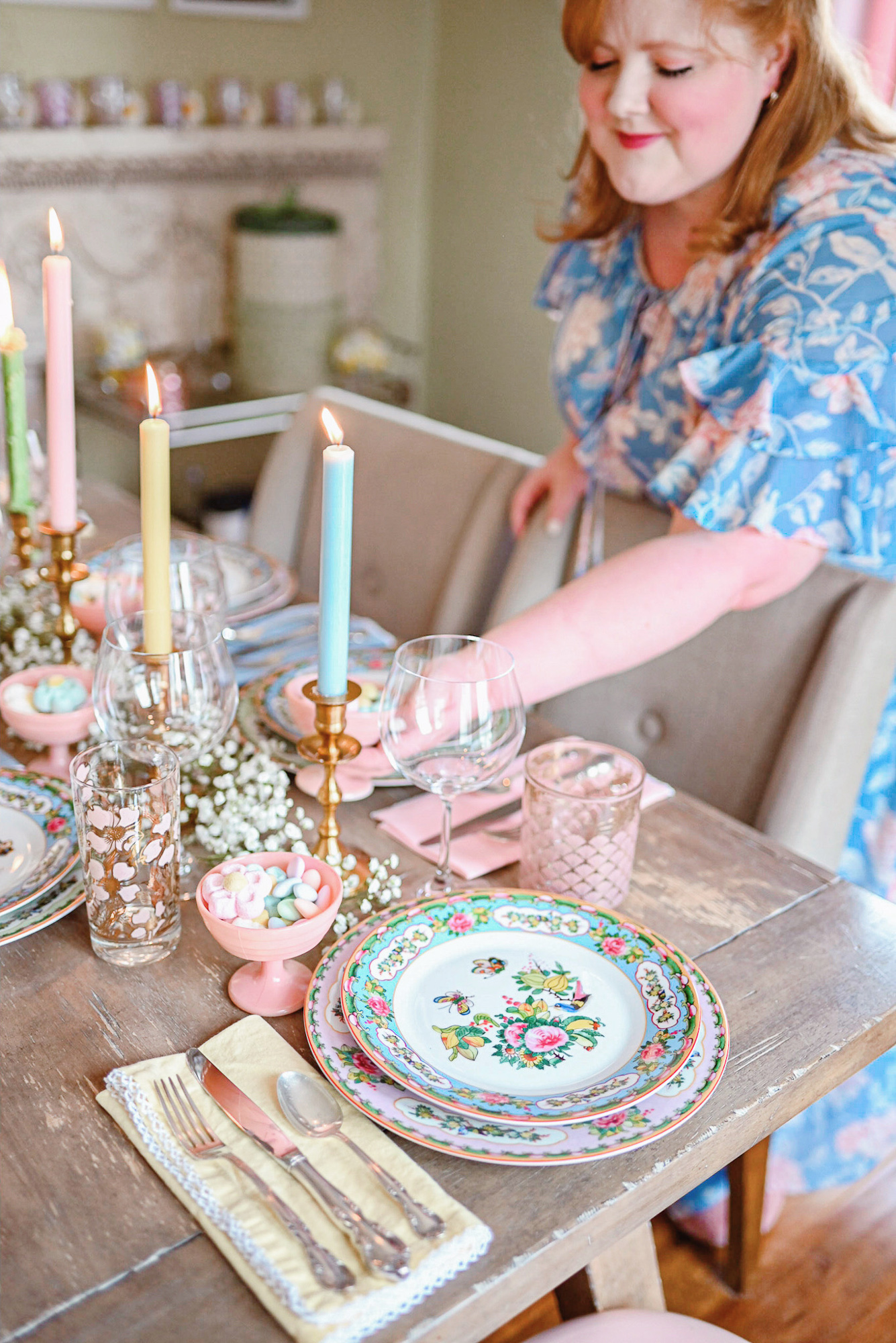 Famille Rose at Williams Sonoma Fanciful and festive, the hand 