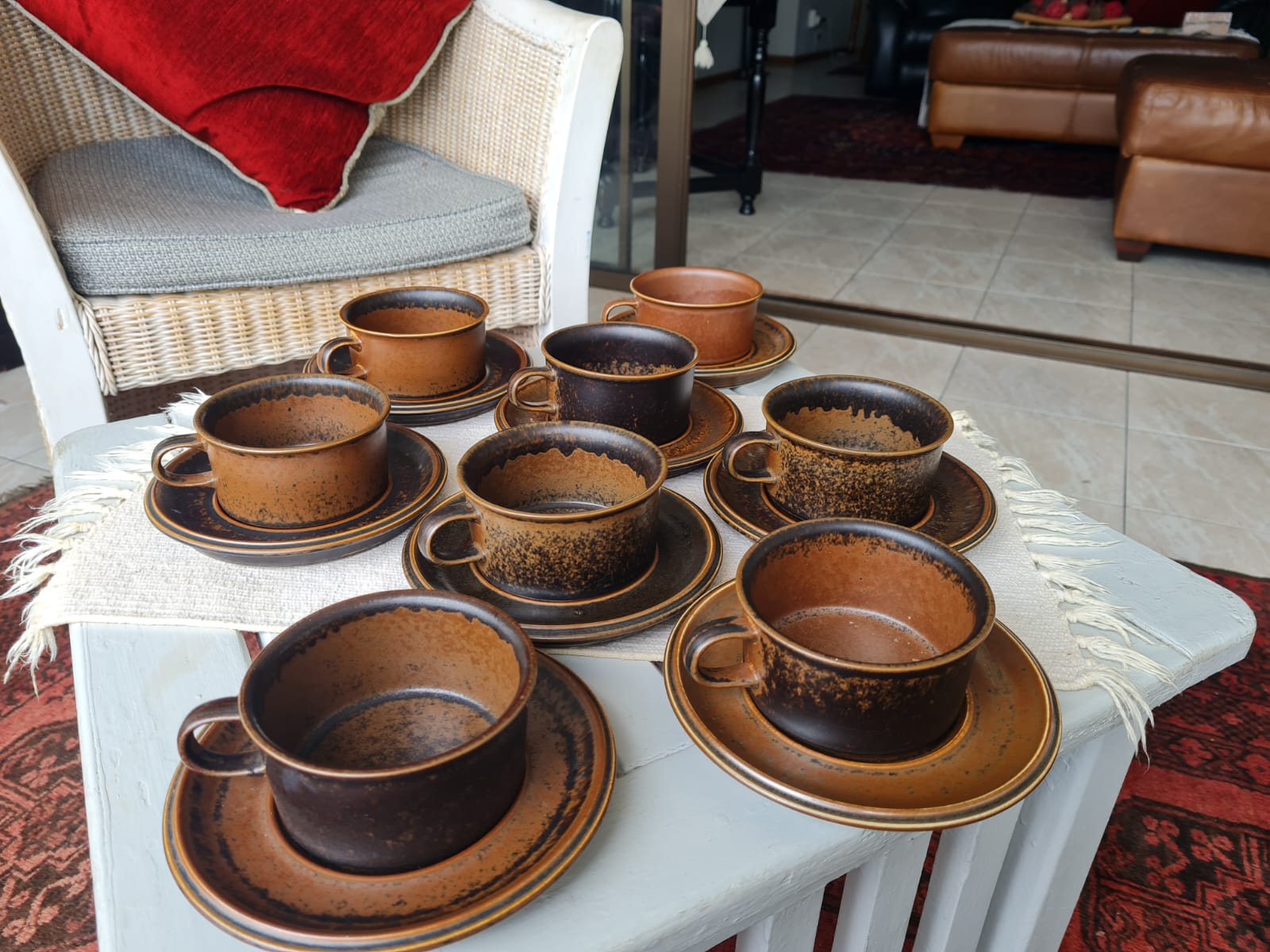 Arabia Finland 1970s stamped ceramics