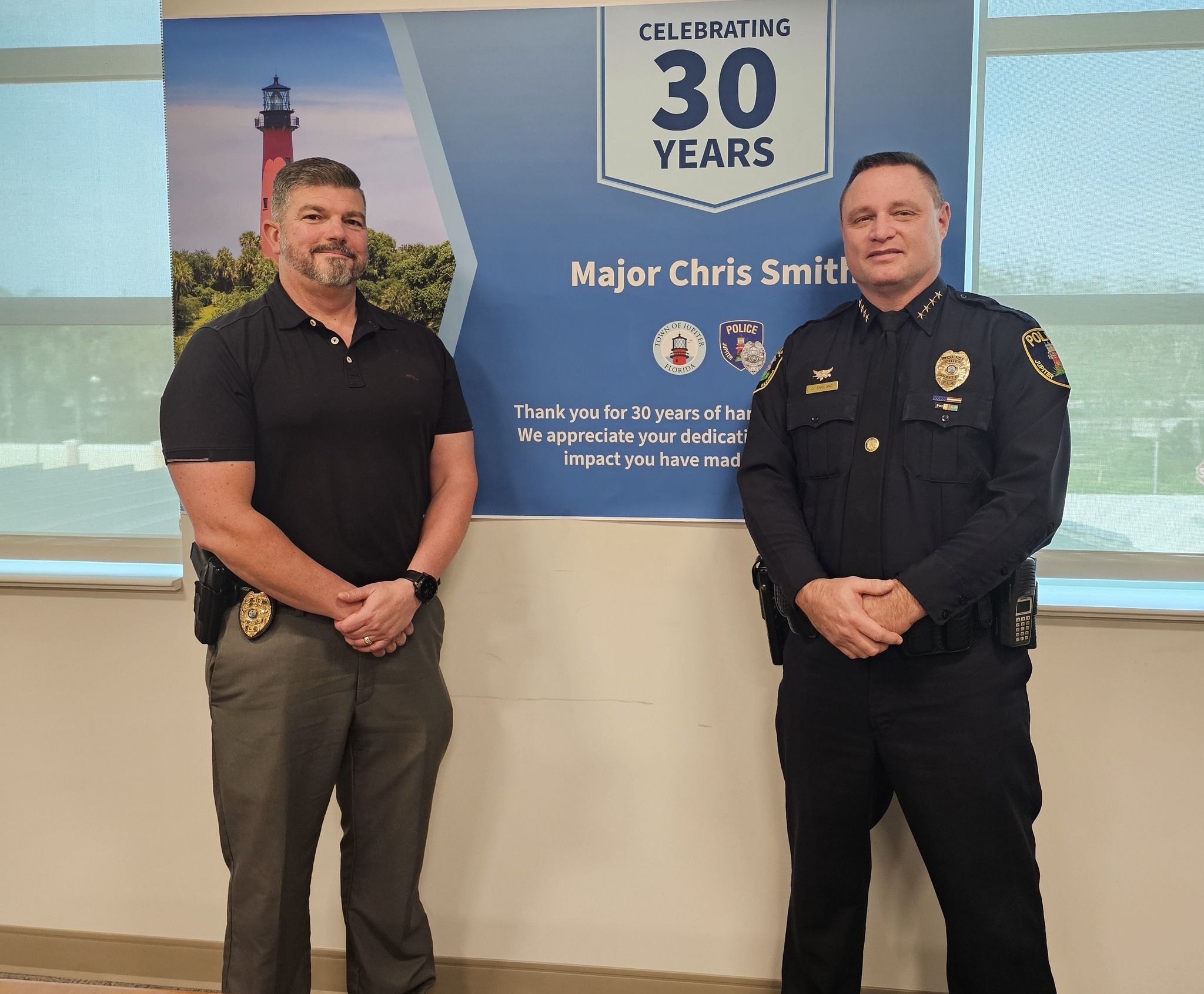 The Jupiter - Congrats on 30 years! Congratulations to Major Chris ...