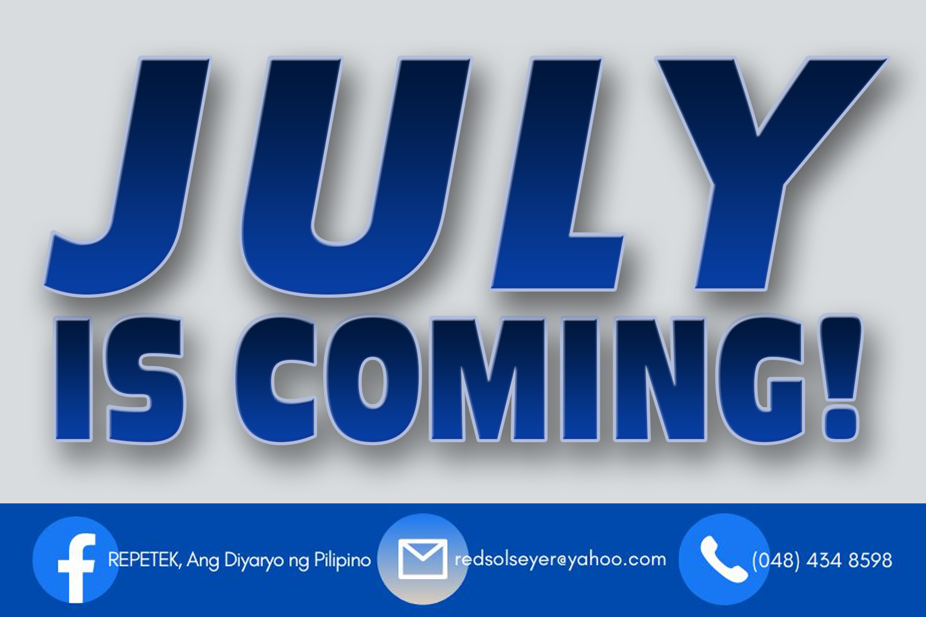 #JulyIsComing | Handa... - Repetek, Ang Diyaryo ng Pilipino | Facebook