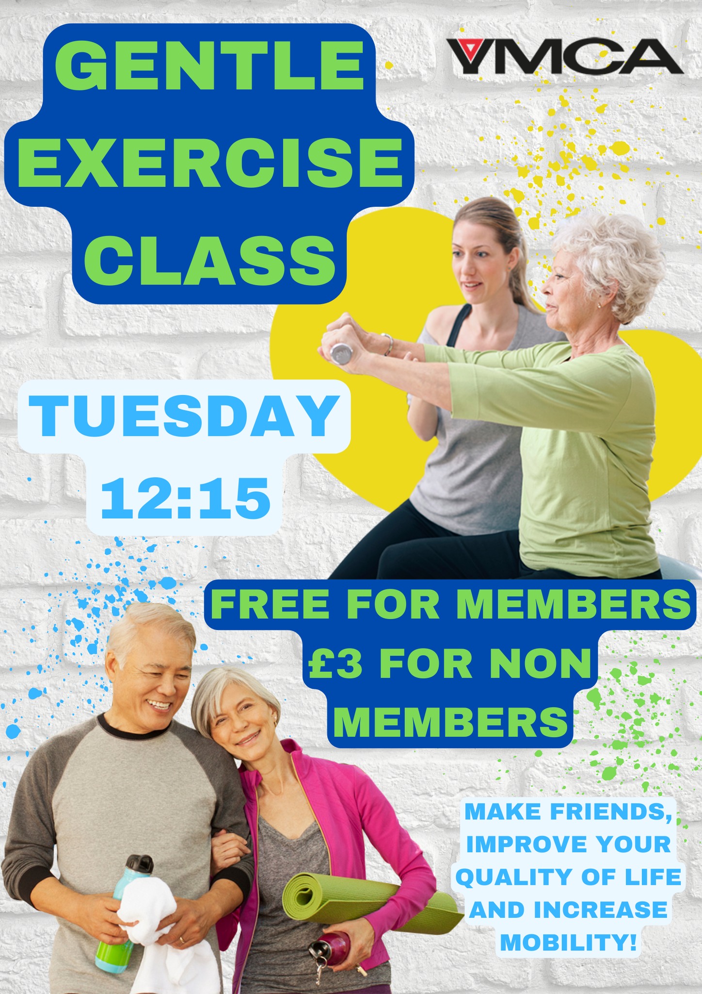 YMCA Poulton - Our New Gentle Exercise Class is now open... | Facebook