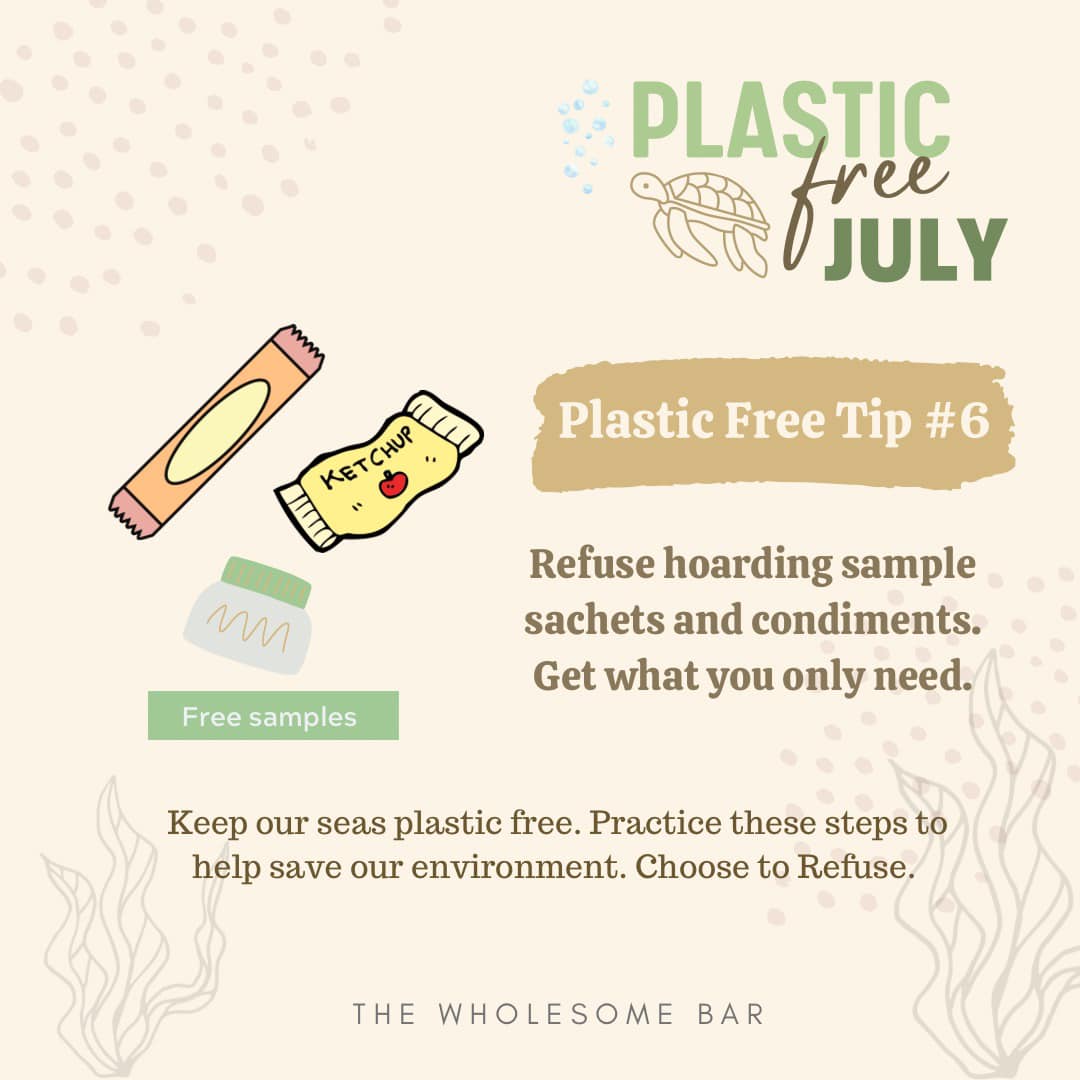 💡 Plastic Free Tip #6: REFUSE SAMPLE... - The Wholesome Bar