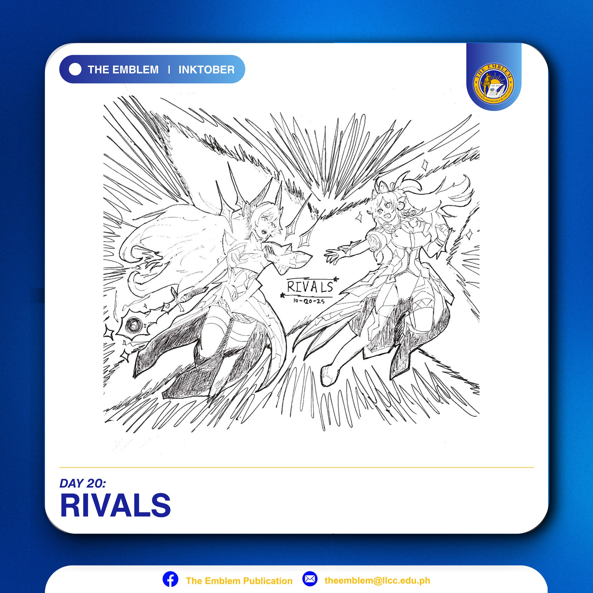 𝗜𝗡𝗞𝗧𝗢𝗕𝗘𝗥 𝟮𝟬𝟮𝟱 Prompt 20: RIVALS... - The Emblem Publication | Facebook