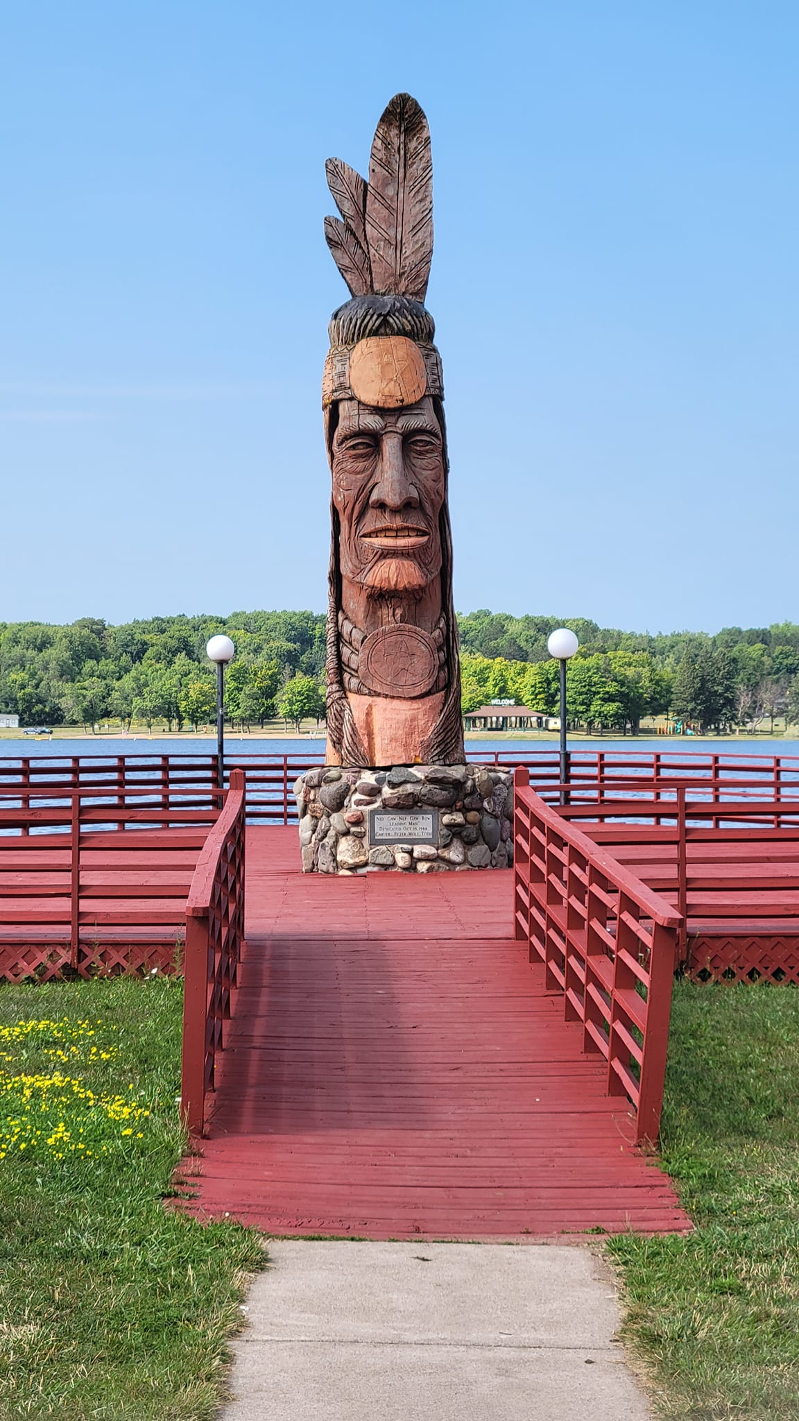 Cherokee Chieftain sculpture at Museum and Cultural Center