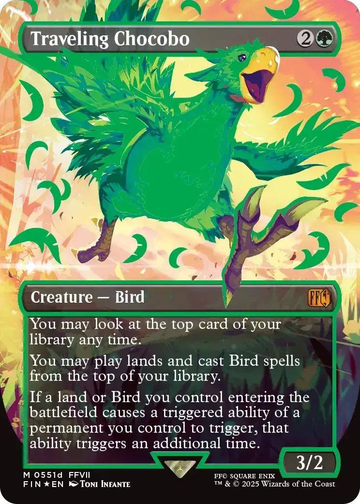 mtg final fantasy chocobo serialized Traveling 3 Toughness Prepare for a new kind