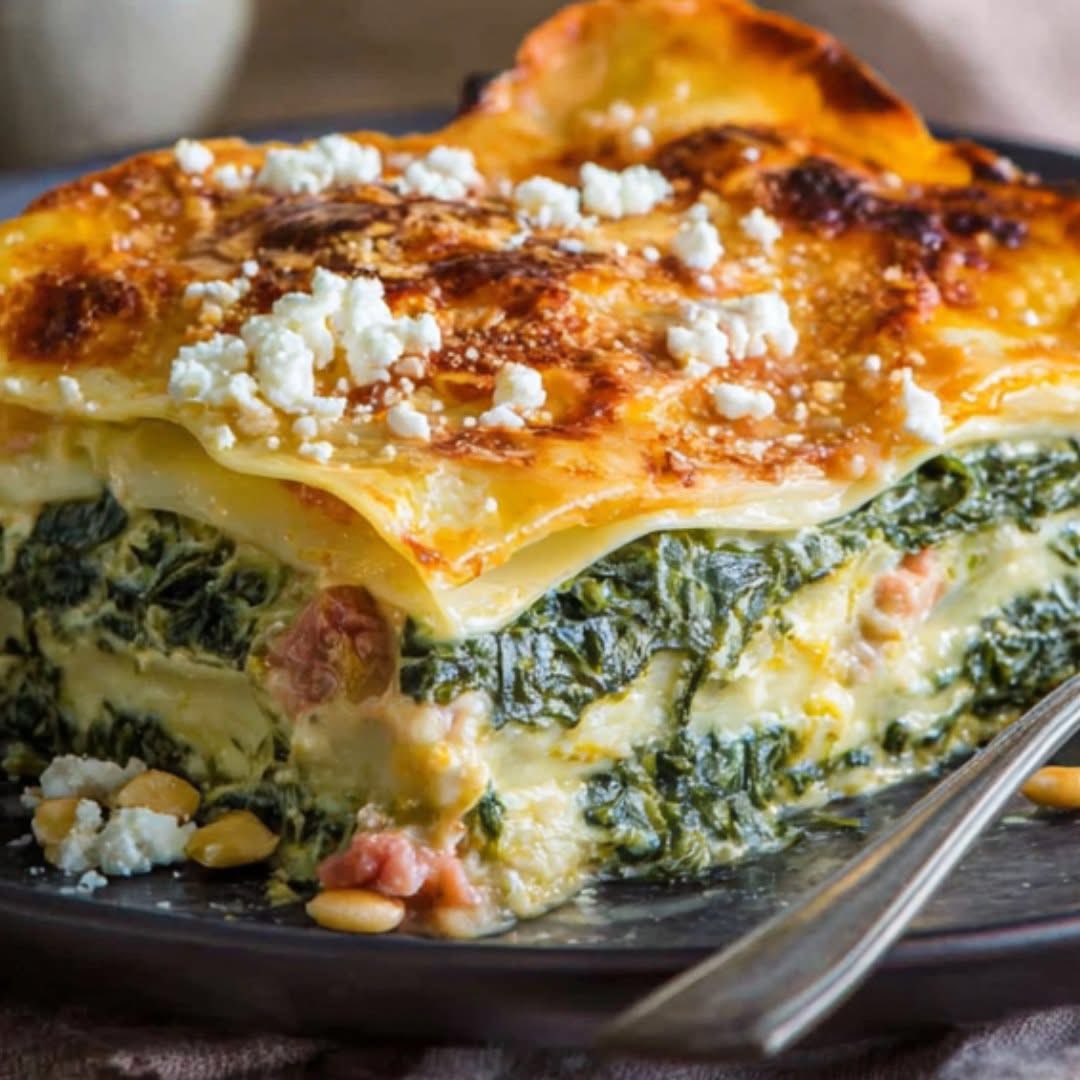 Grande - Lasagnes aux épinards, ricotta et lardons 👨👩👧👦 Pour : 6 ...
