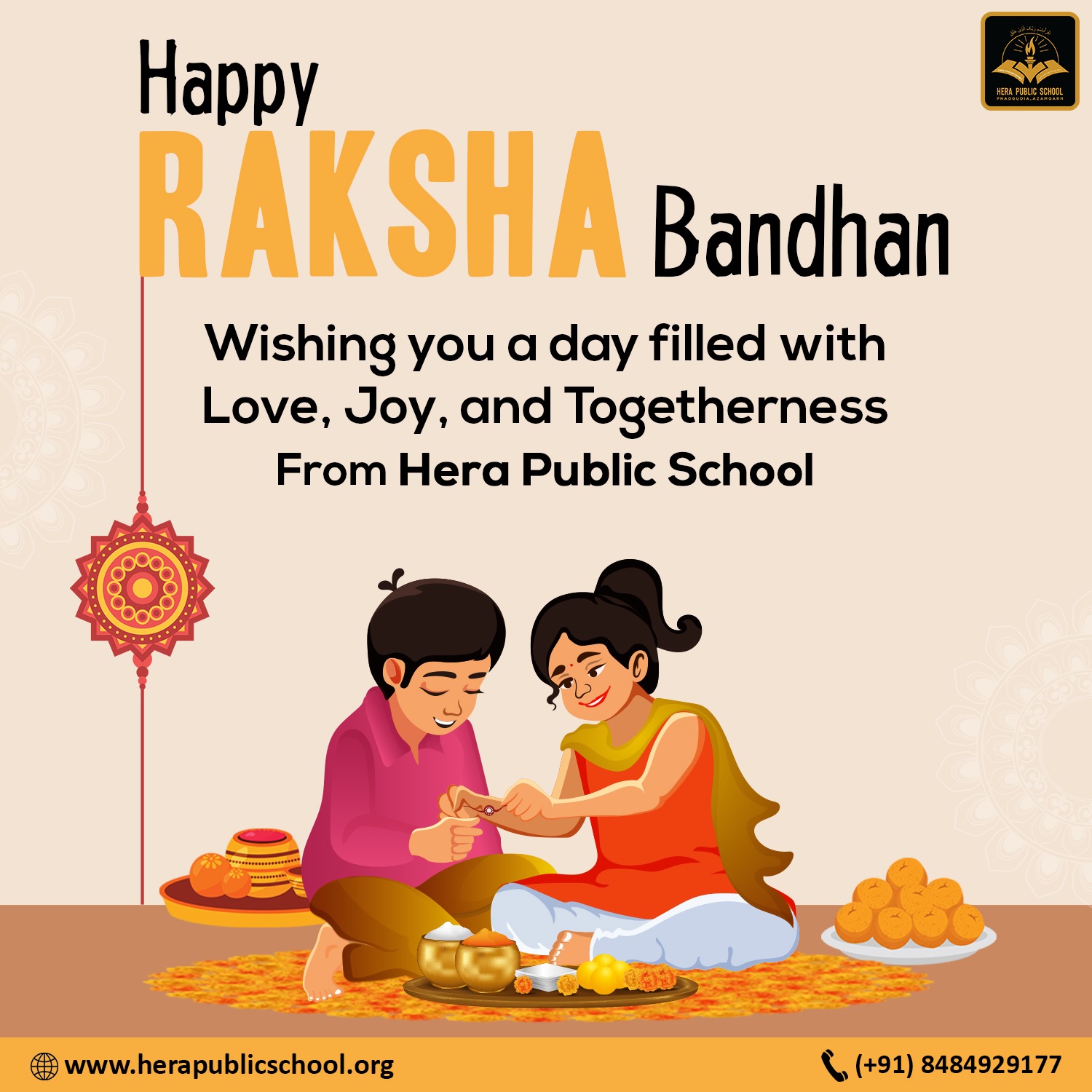 Happy Raksha Bandhan from Hera Public... - Hera Public School