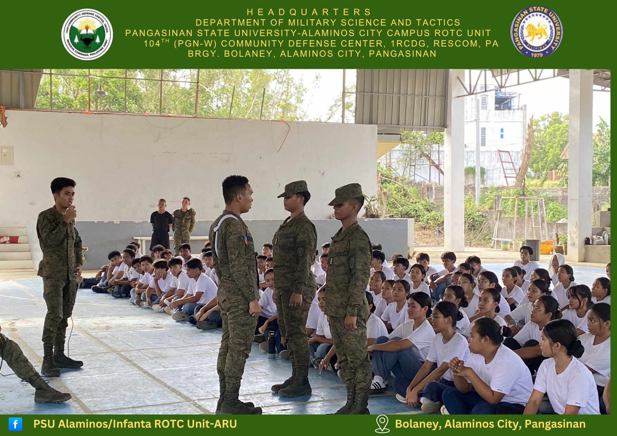 PSU... - PSU Alaminos/Infanta ROTC Unit - ARU