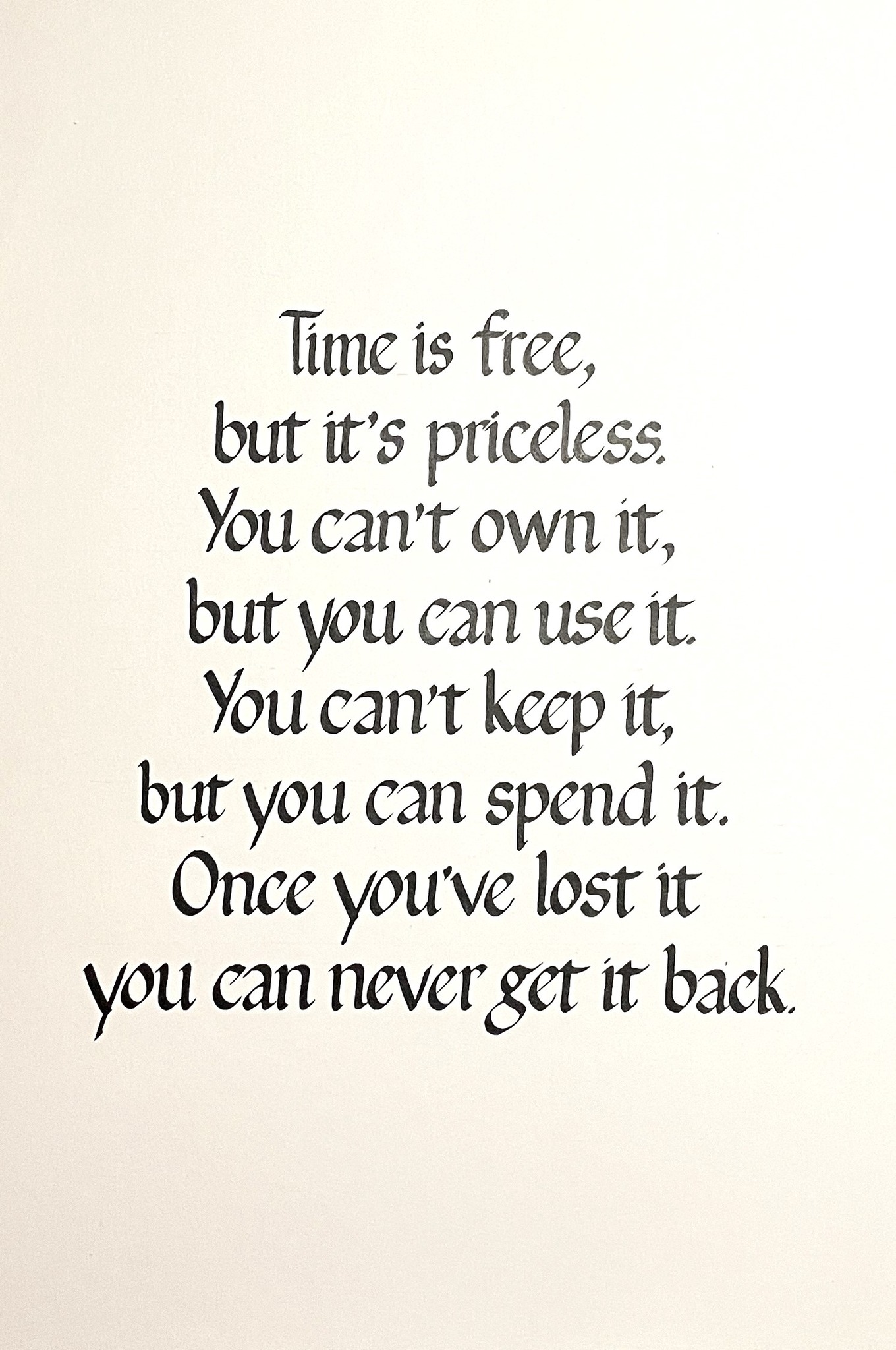 Calligraphy by Graham