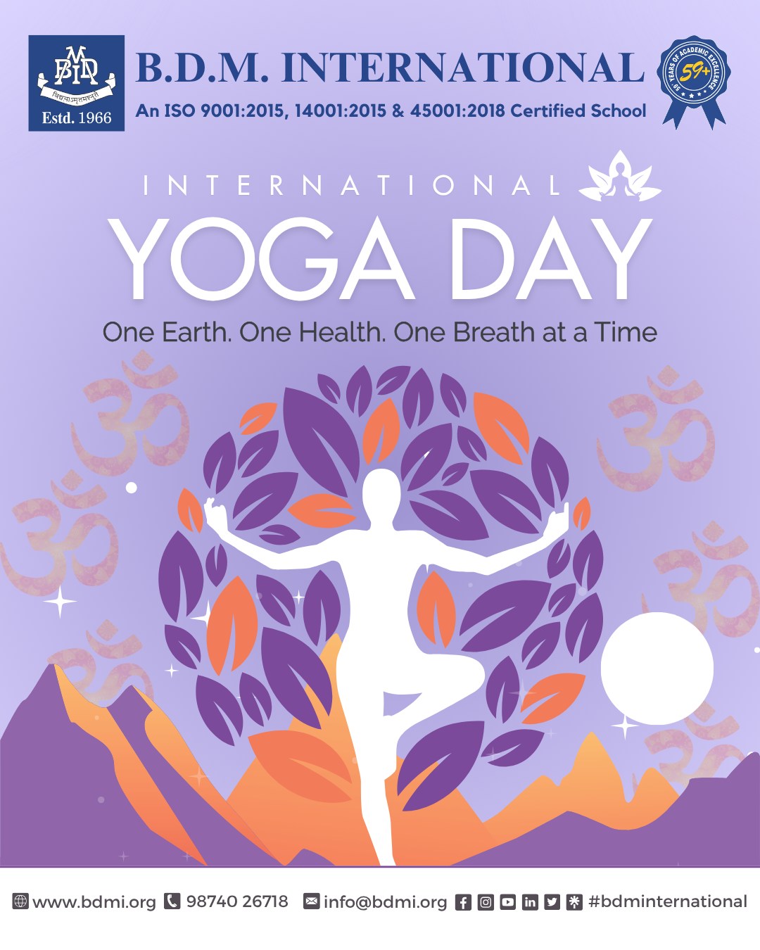 BDM - 🧘‍♀️ International Yoga Day 2025 🧘‍♂️ At BDMI, we embrace the ...
