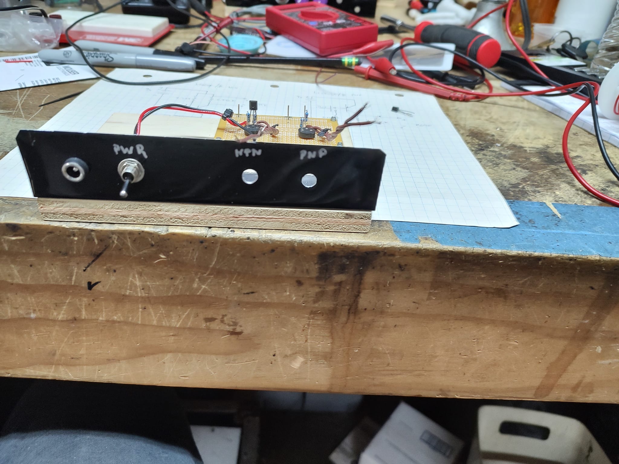 Building a Triangle Muff clone pedal with 2N5133 transistors