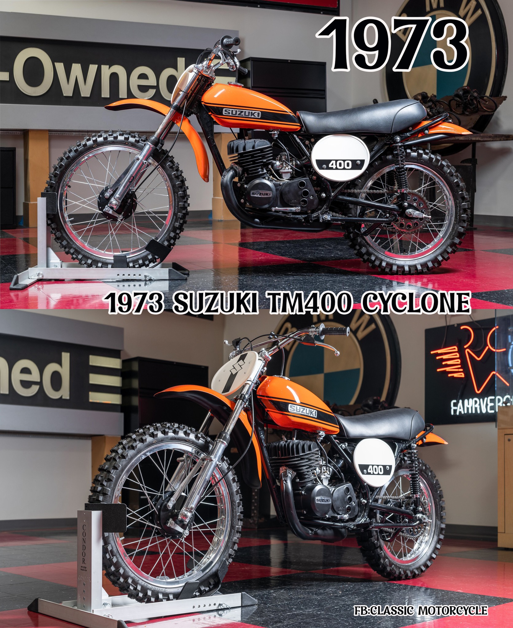 1973 Suzuki TM-260K Champion Brochure. 1973 Suzuki TM-400K Cyclone