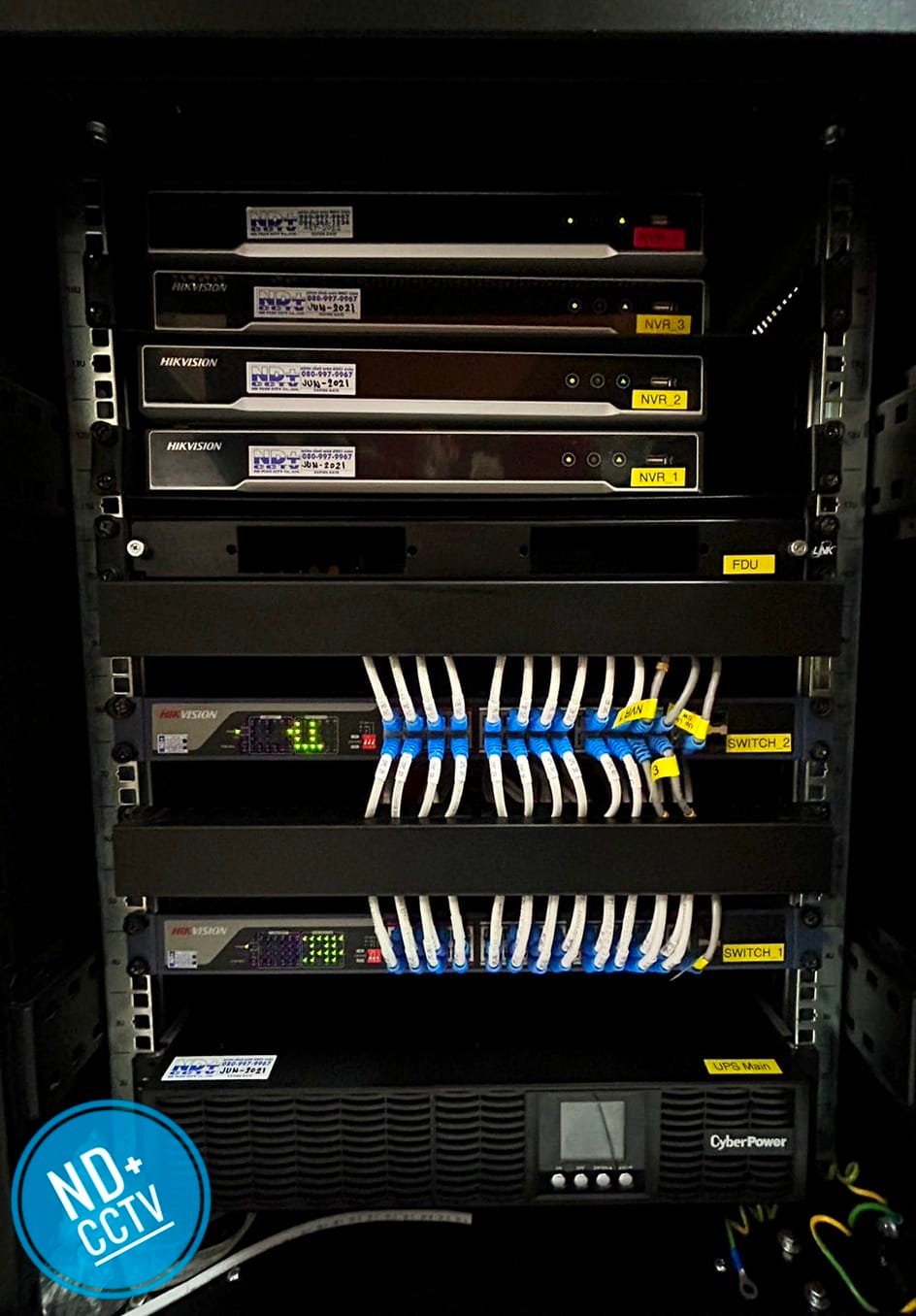 คืบหน้า 90% งาน Re-Locate and MA CCTV System ตู้ 15U Server Glass Rack ...