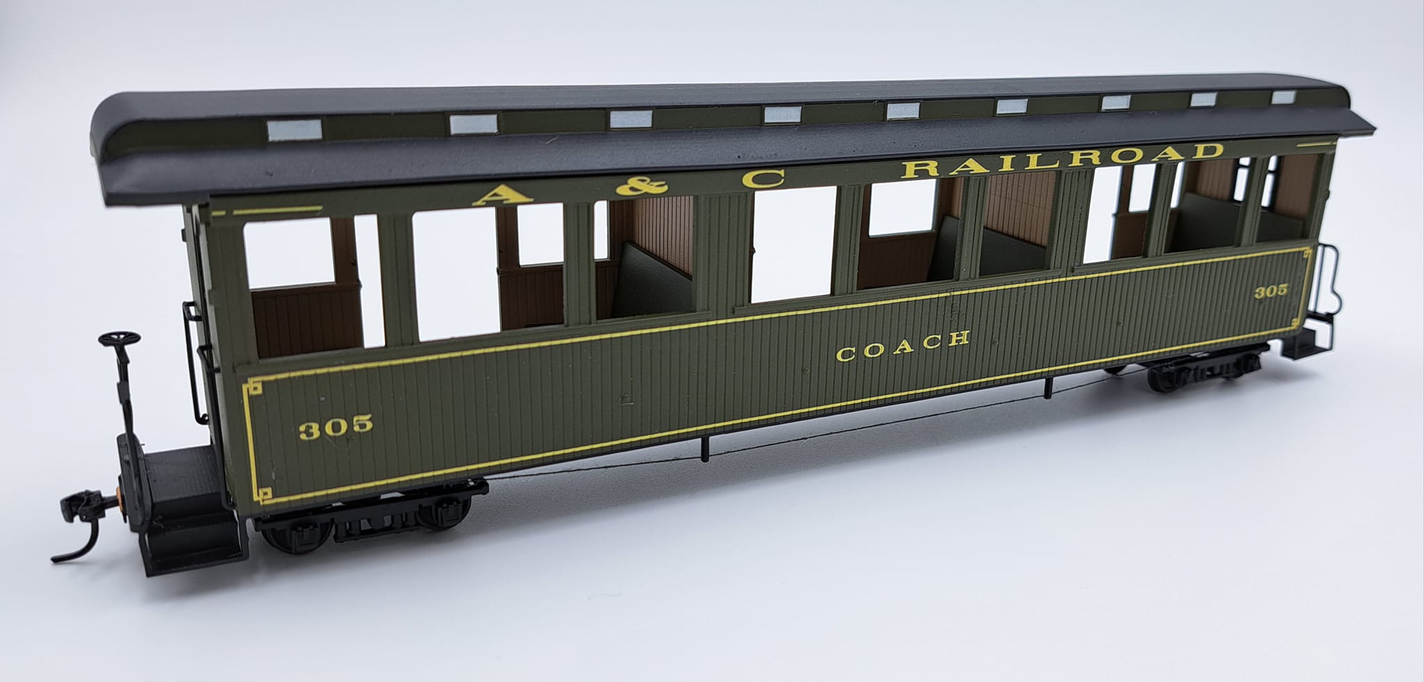 Replica of Sandy River & Rangeley Lakes narrow gauge Railroad #23