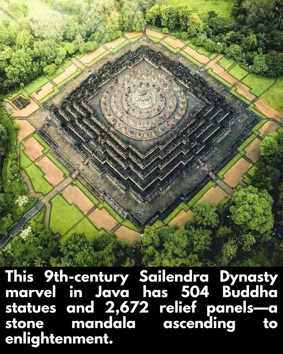 Archeological - Borobudur Temple, constructed in the 9th century CE ...