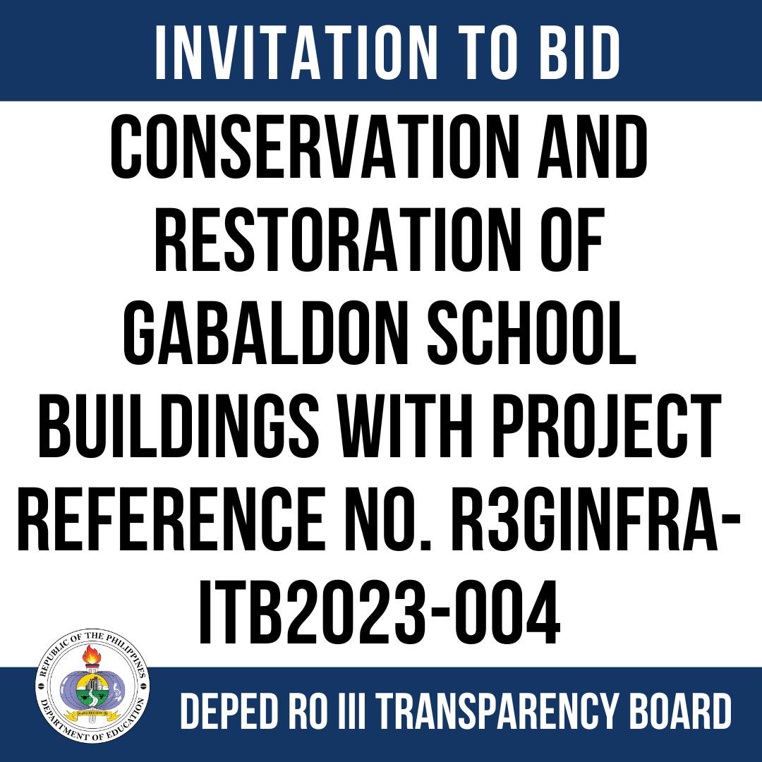 Invitation to Bid:... - DepEd Regional Office III