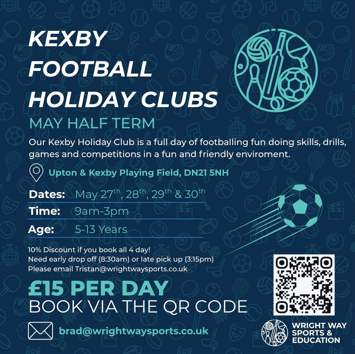 🎉⚽ MAY HALF TERM HOLIDAY... - Wright Way Sports & Education | Facebook