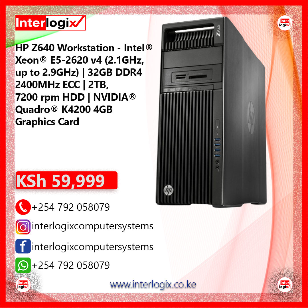 HP Z440 Workstation Intel® Xeon™ E5-1620 V3 3.50GHz 4 Cores 8