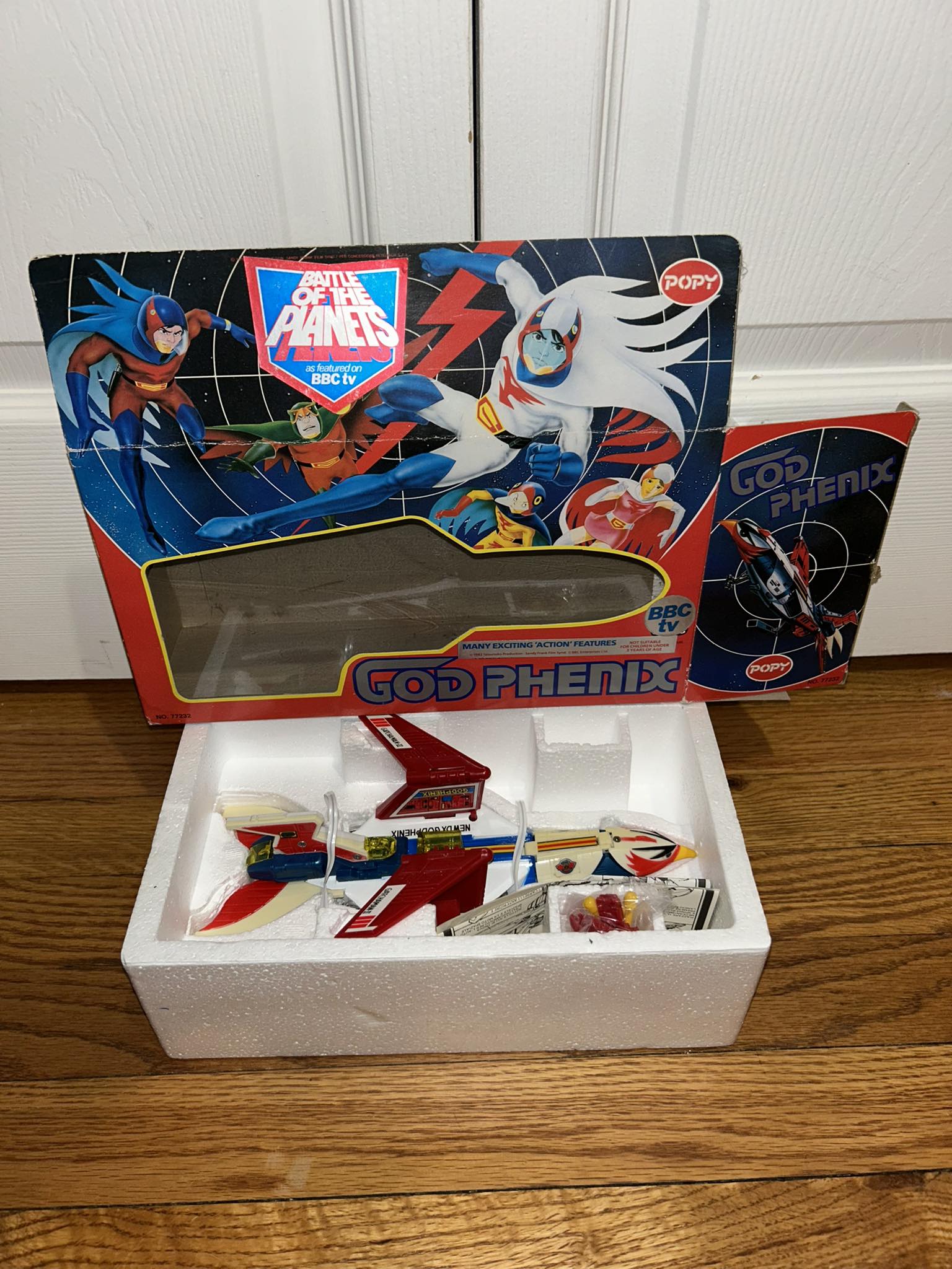 Vintage Battle of the Planets God Phoenix toy from 1982