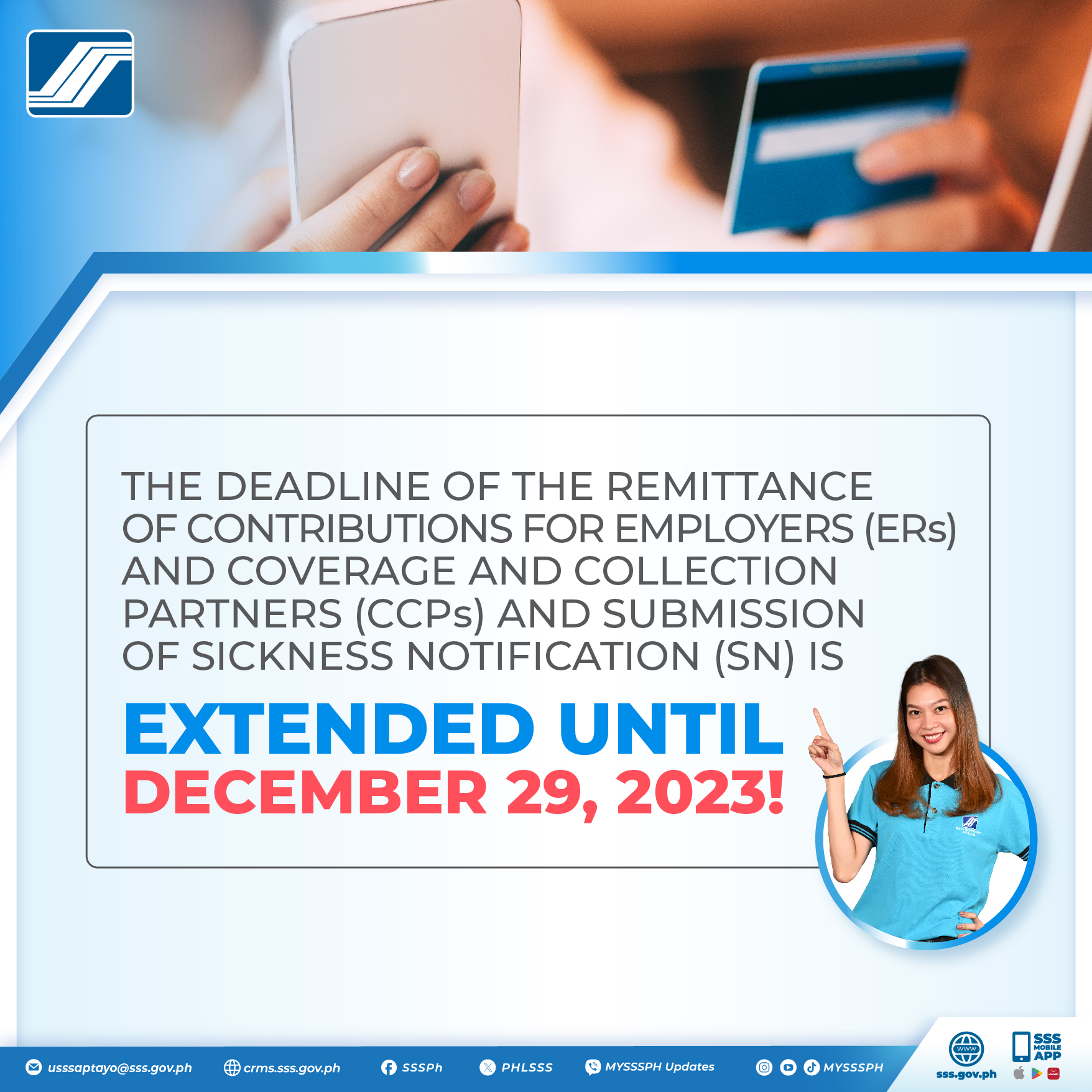 The Deadline of... - Philippine Social Security System - SSS