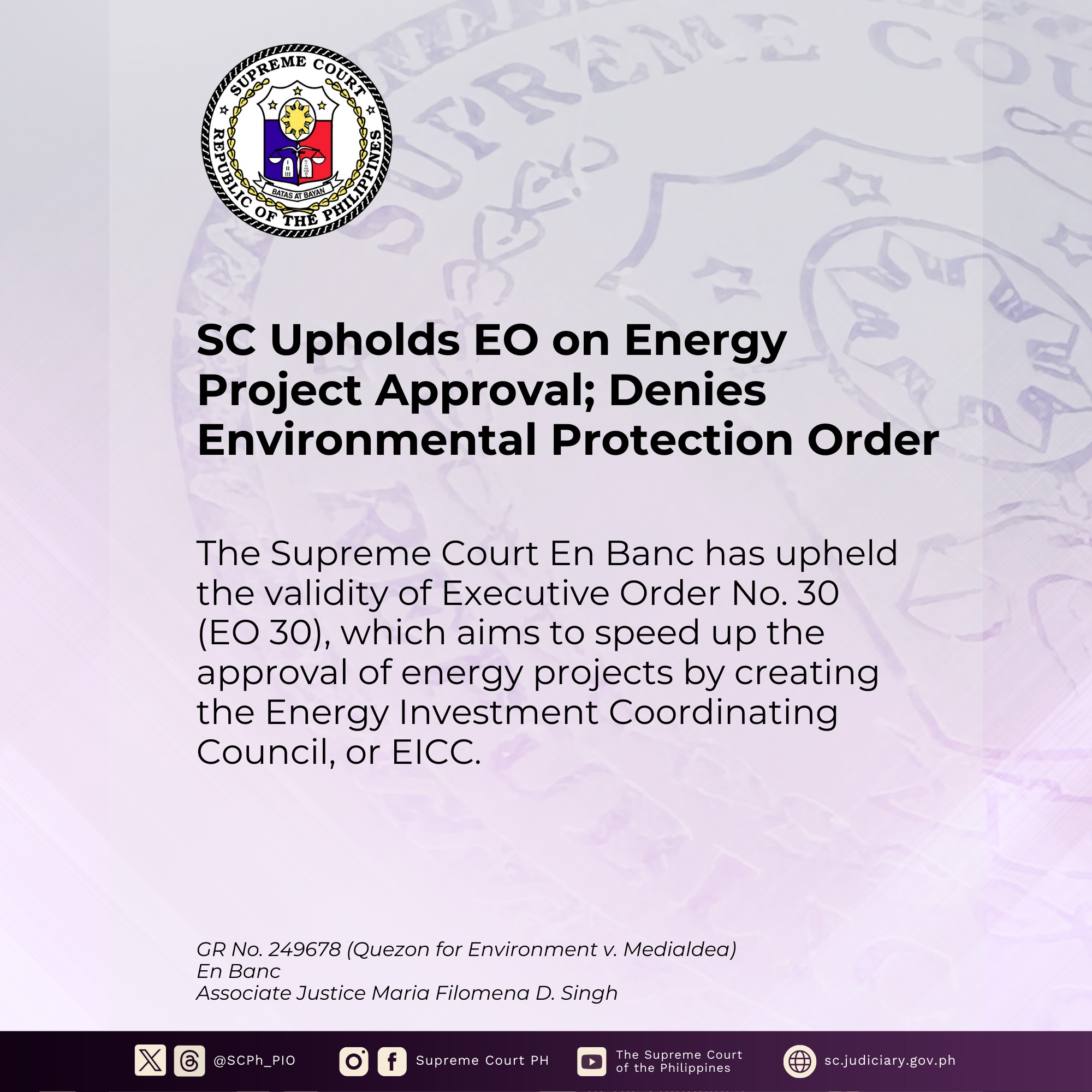 Supreme Court PH - The #SupremeCourtPH has upheld the validity of ...