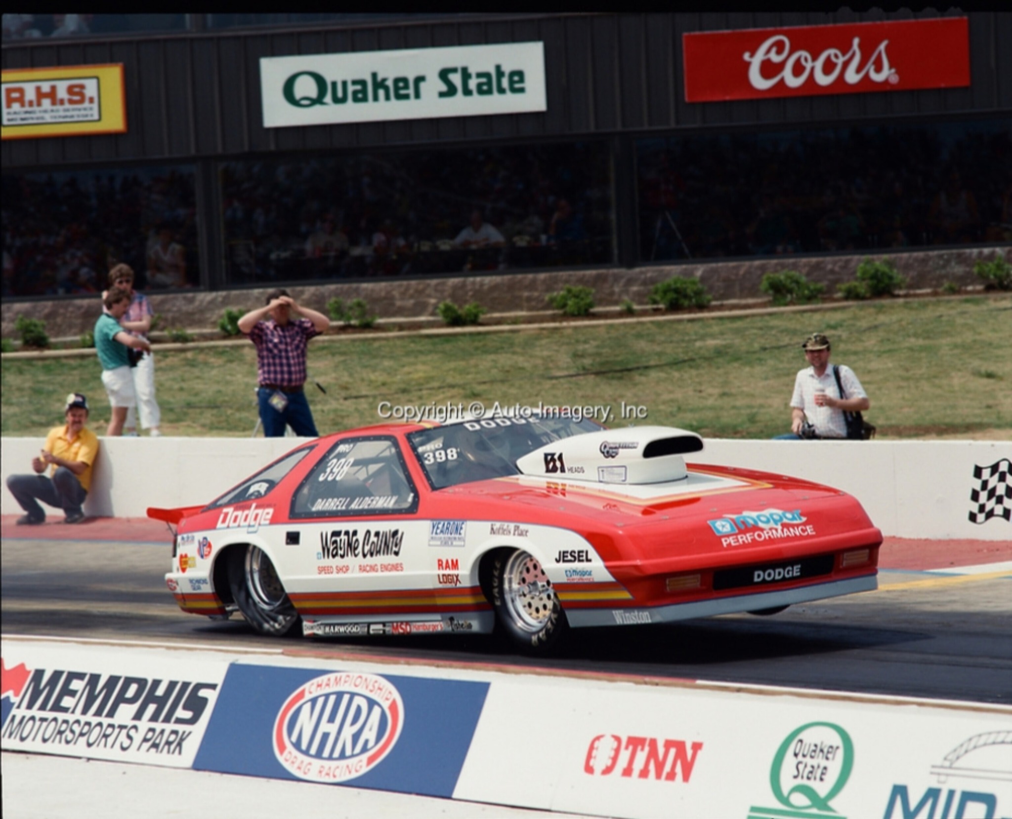 Drag - Darrell Alderman in the Wayne County Dodge Daytona at Memphis in ...