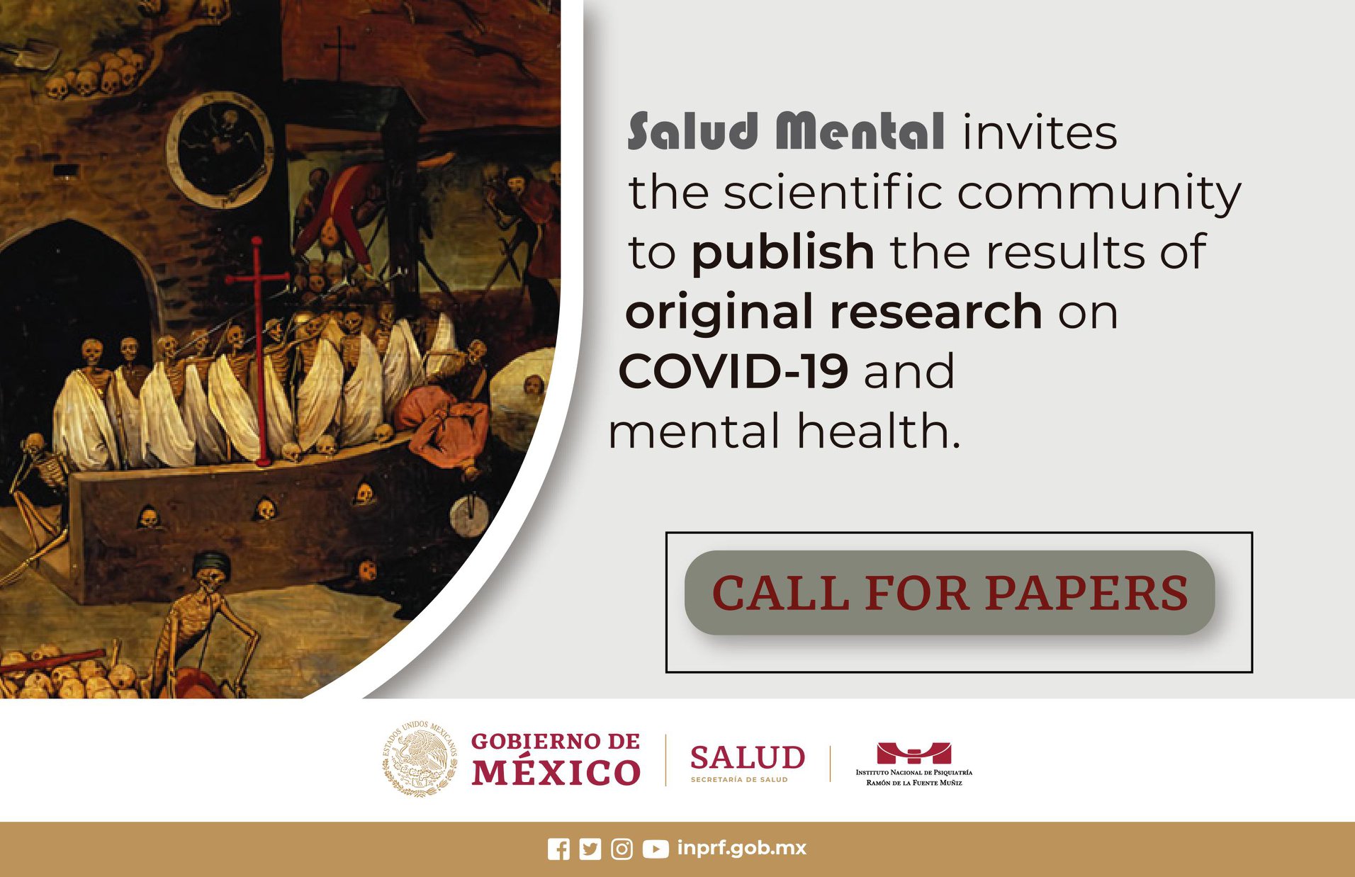Salud Mental - 🌐📣 Call for Papers #CFP for Salud Mental... | Facebook