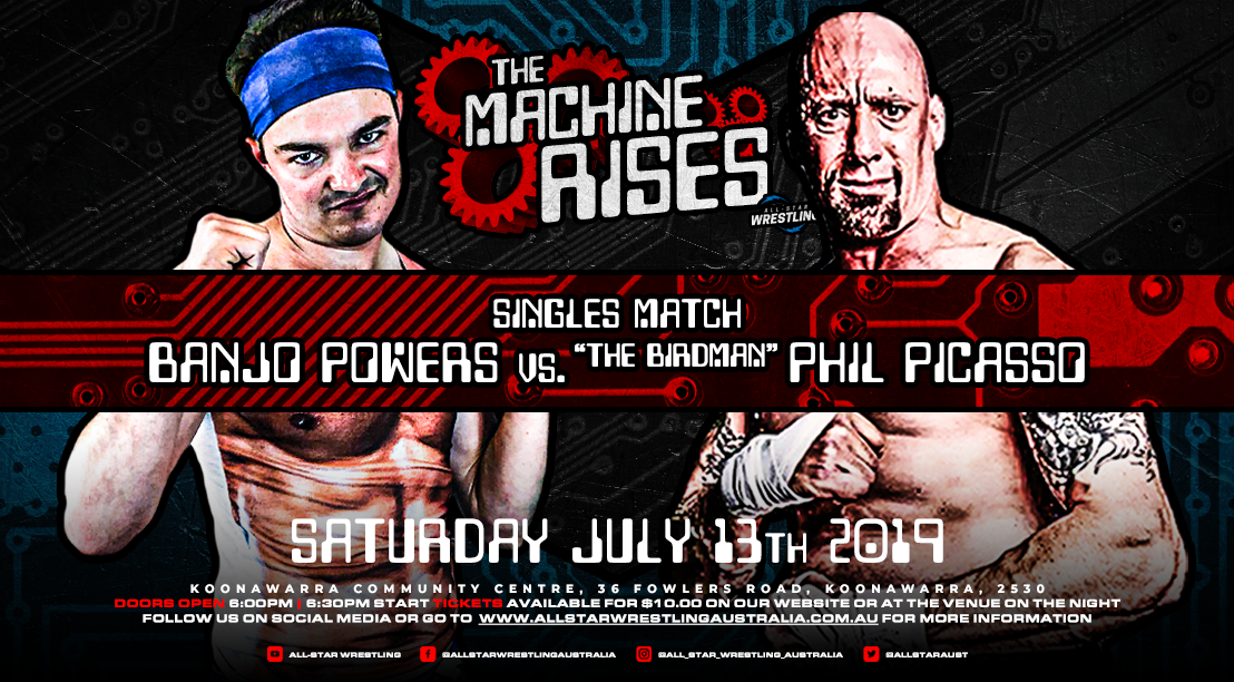 All-Star Wrestling Australia - Match Announcement - The Machine Rises ...
