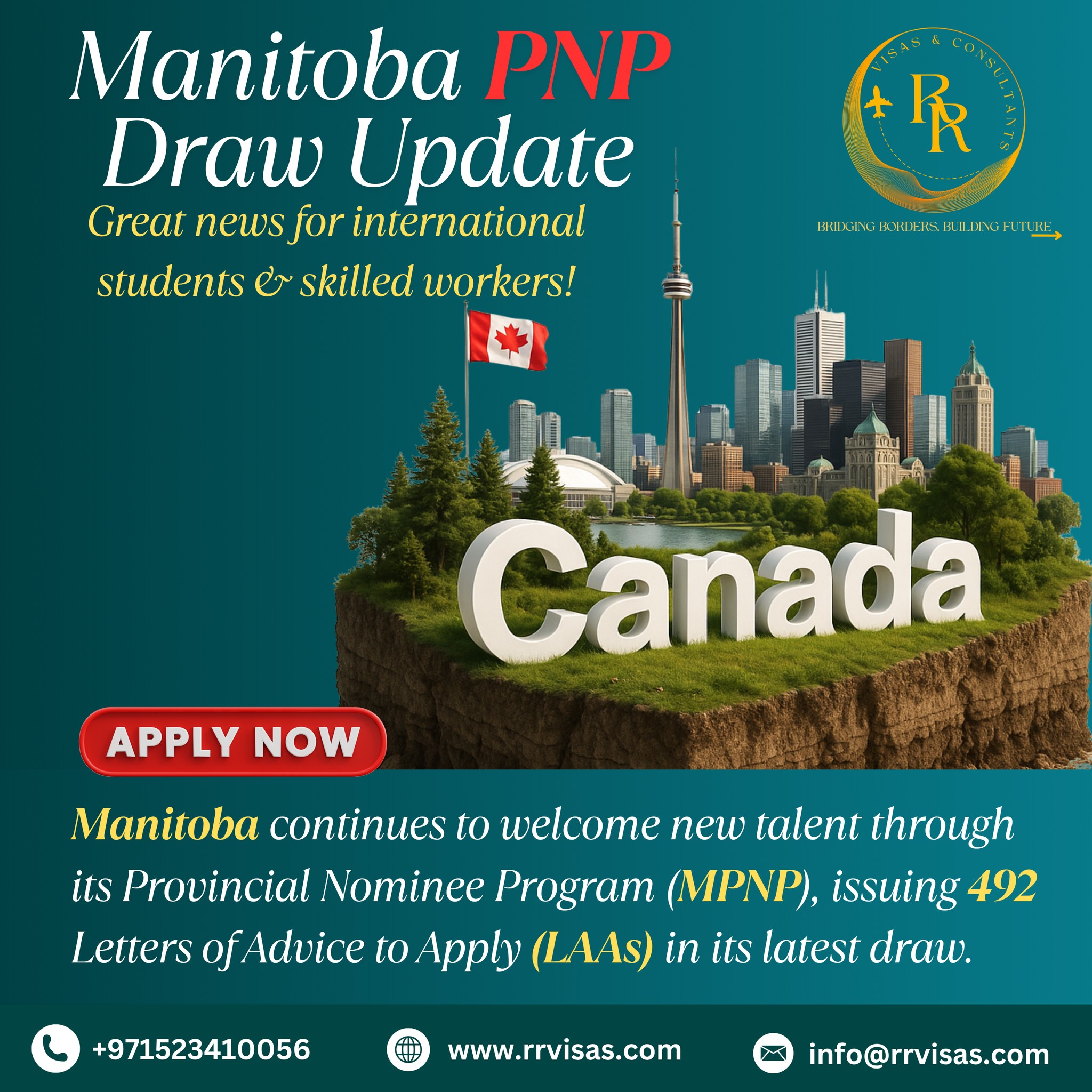 🎯 Manitoba PNP Draw Update – 26... - RR Visas & Consultants | Facebook
