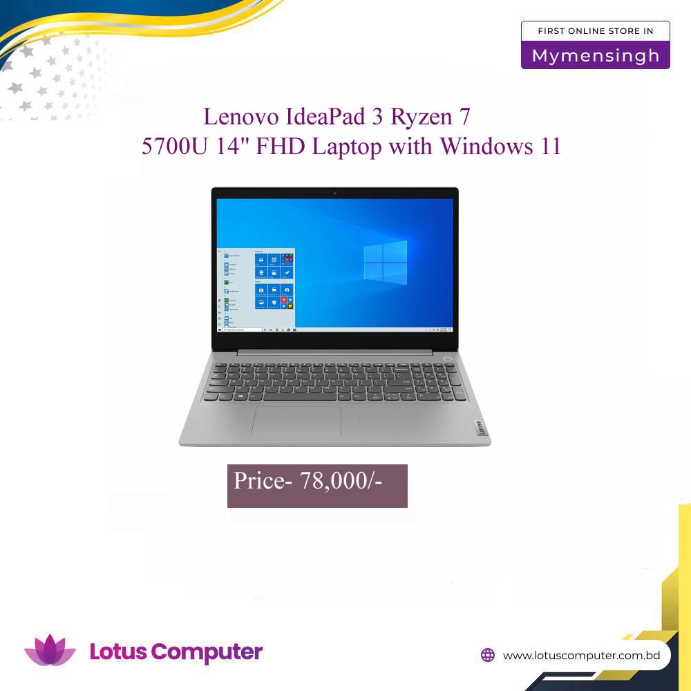 Lotus Computer - Lenovo IdeaPad 3 Ryzen 7 5700U 14