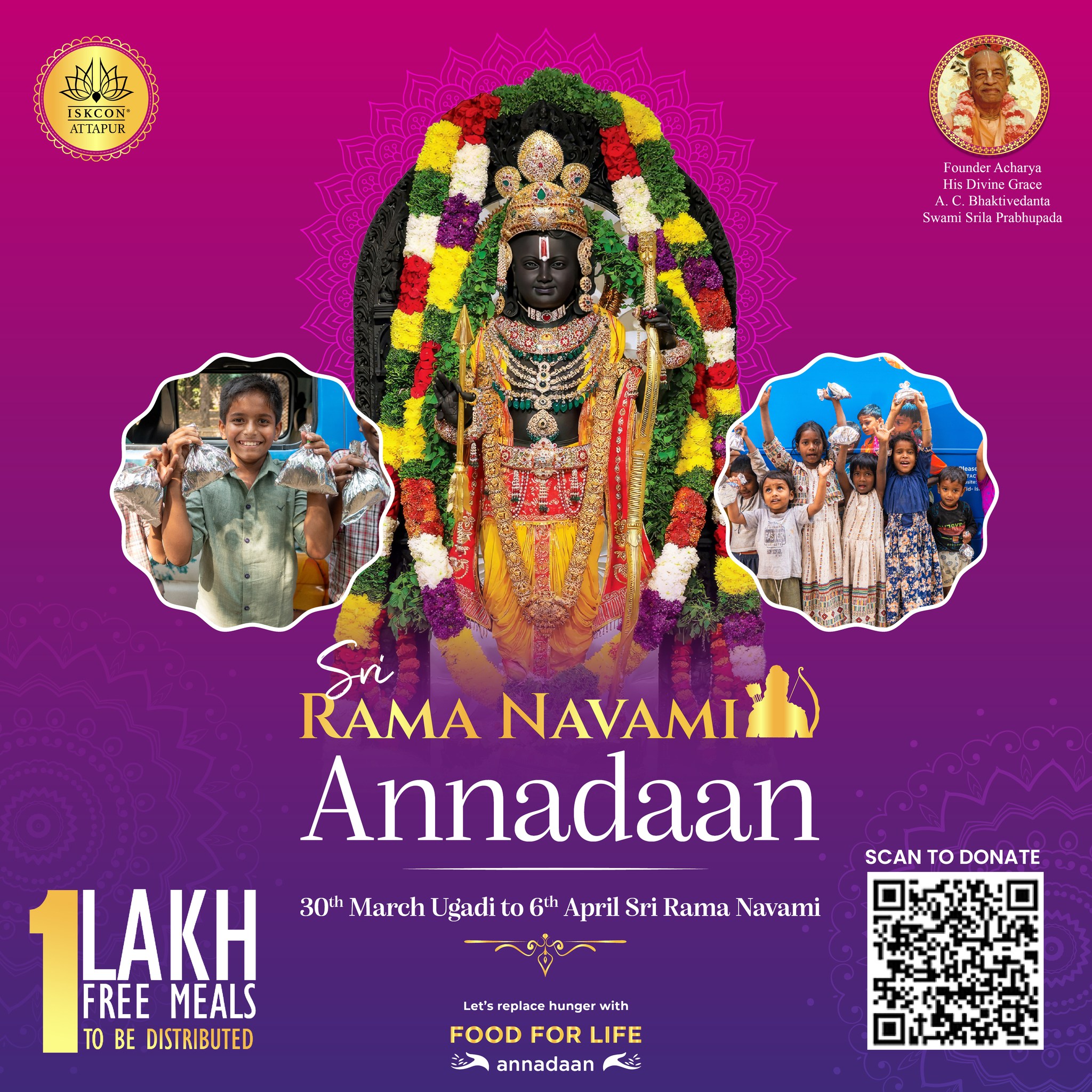 Iskcon - On the auspicious occasion of Sri Rama Navami ISKCON Attapur ...