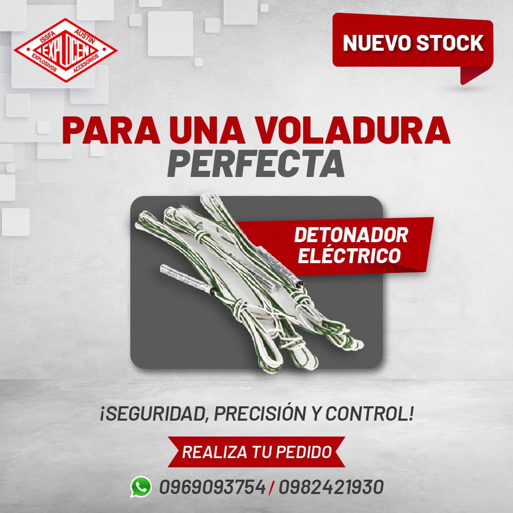 Explocen - 👉Nuestra nueva importación de detonadores eléctricos ...