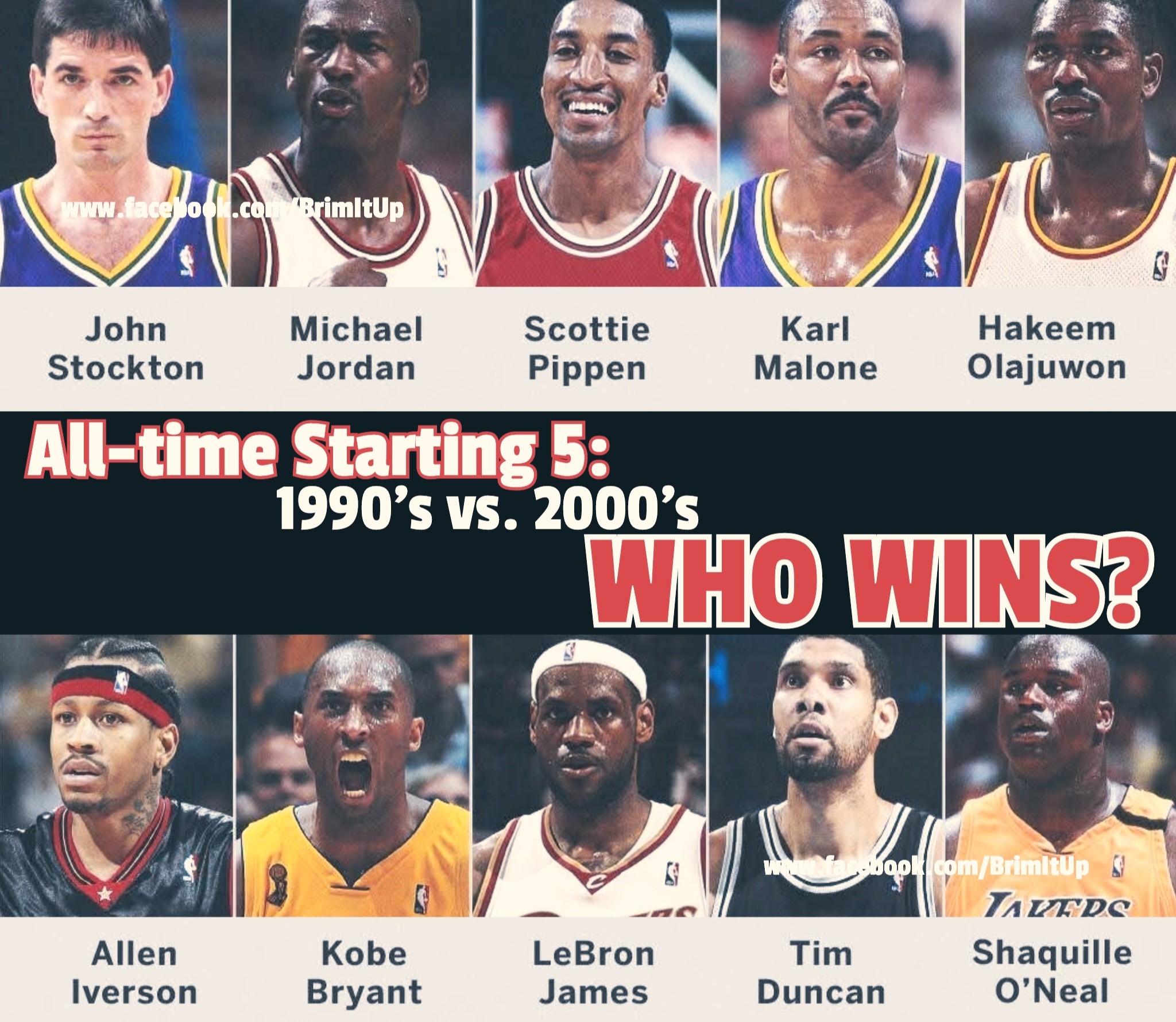 In a hypothetical Game 7 series pitting the all-time 90s starting 