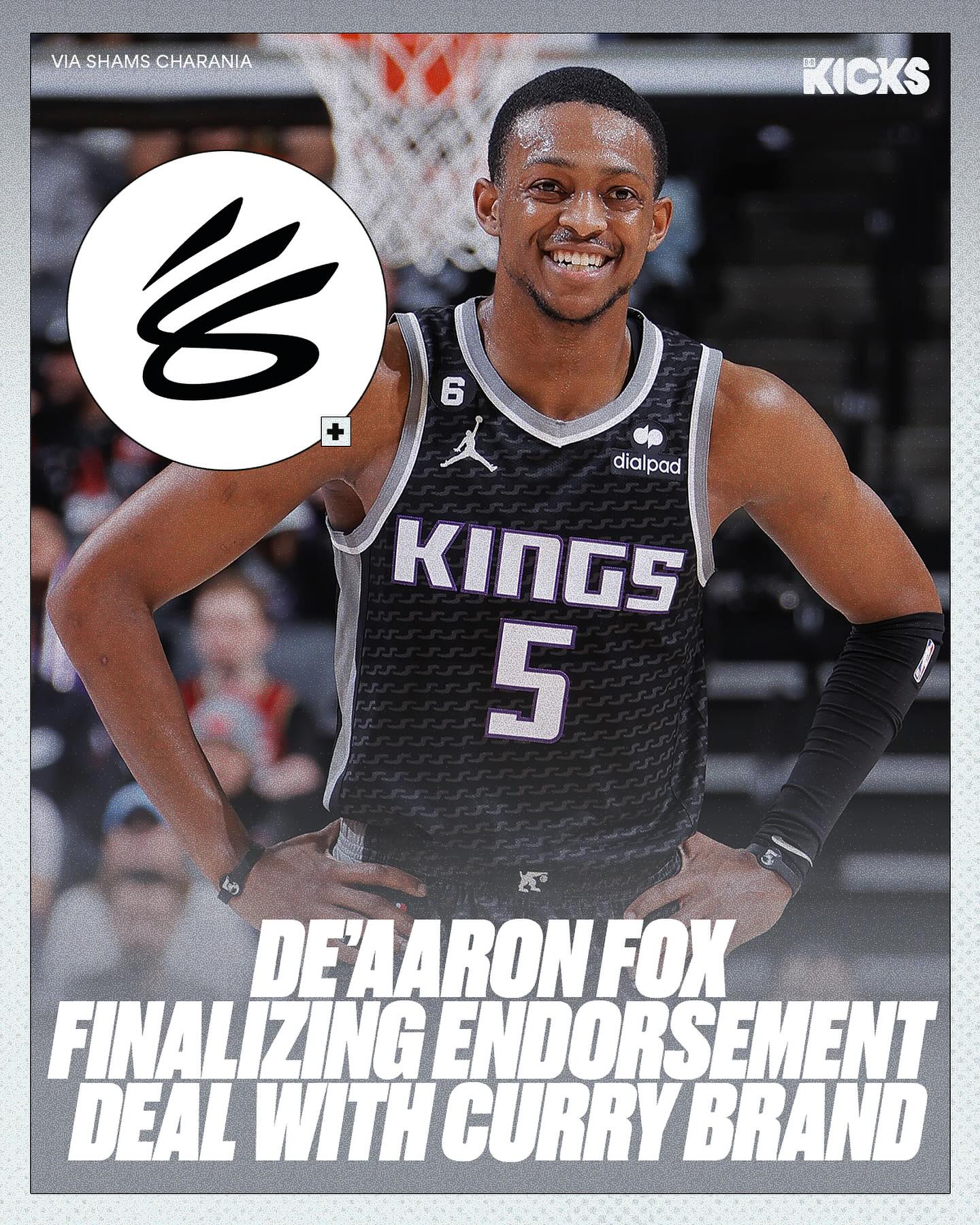 De'Aaron Fox would become the first NBA player to sign with Steph