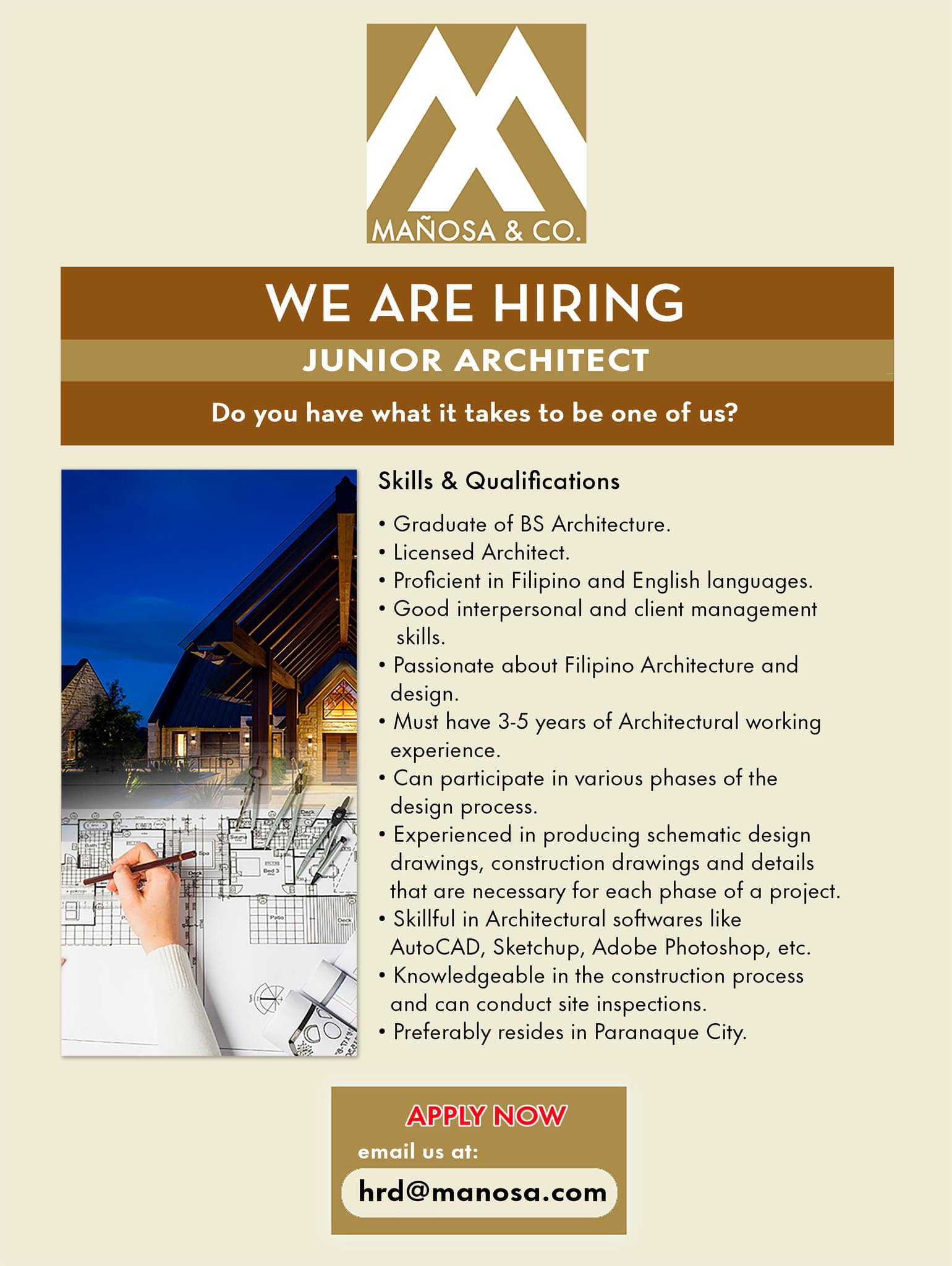 Mañosa Company - 2 Positions available. | Facebook