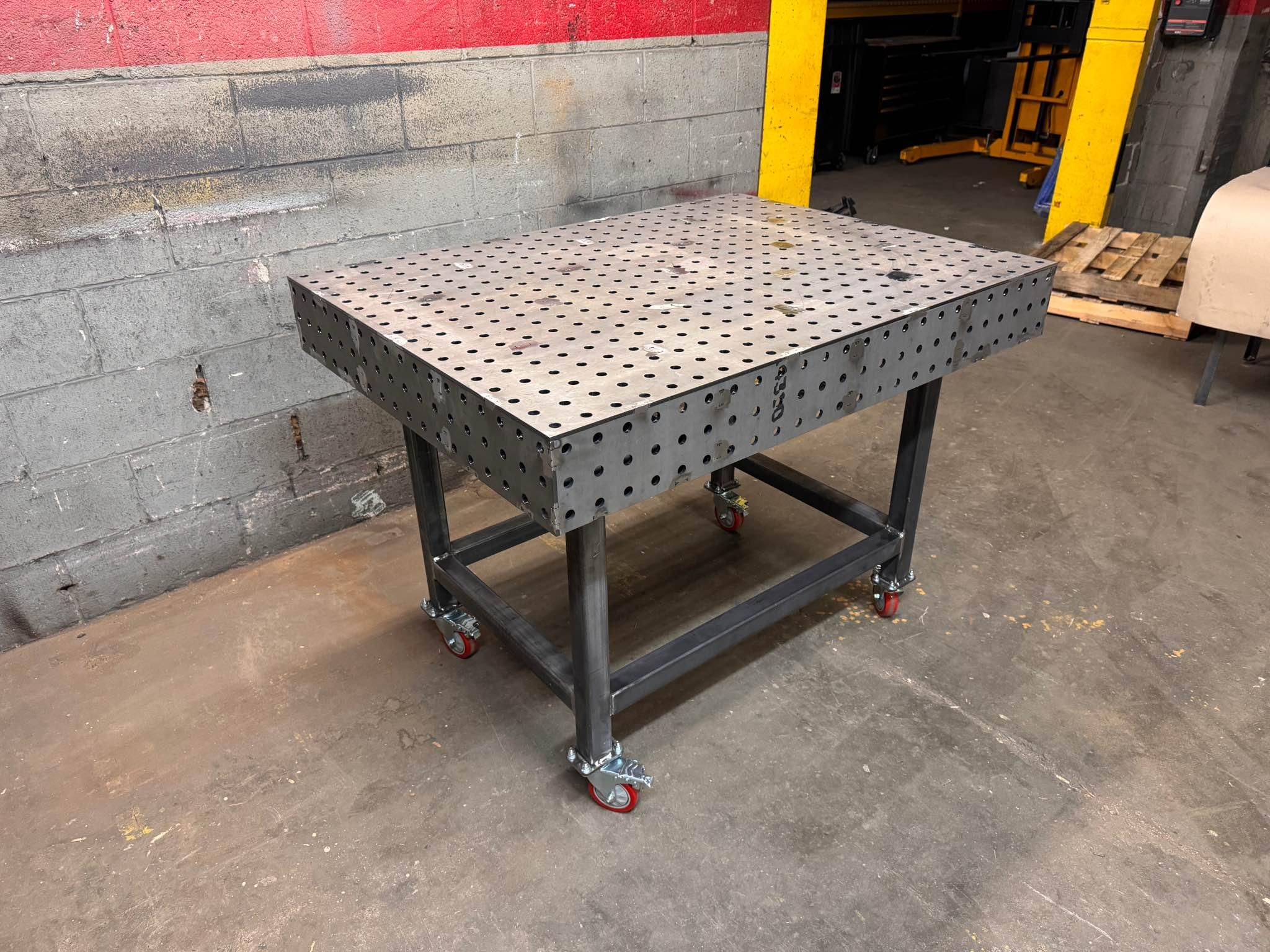 Custom 2x4’ Fabrication Weld Table w/ Total Locking Casters ...