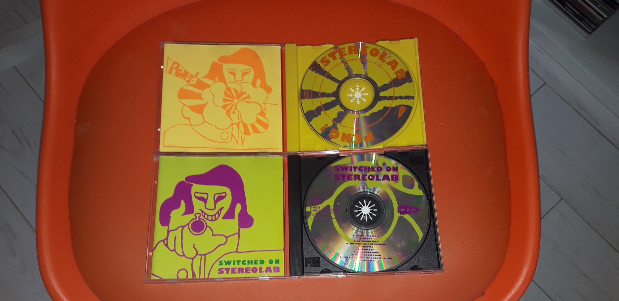 Stereolab's early albums Peng and Switched On