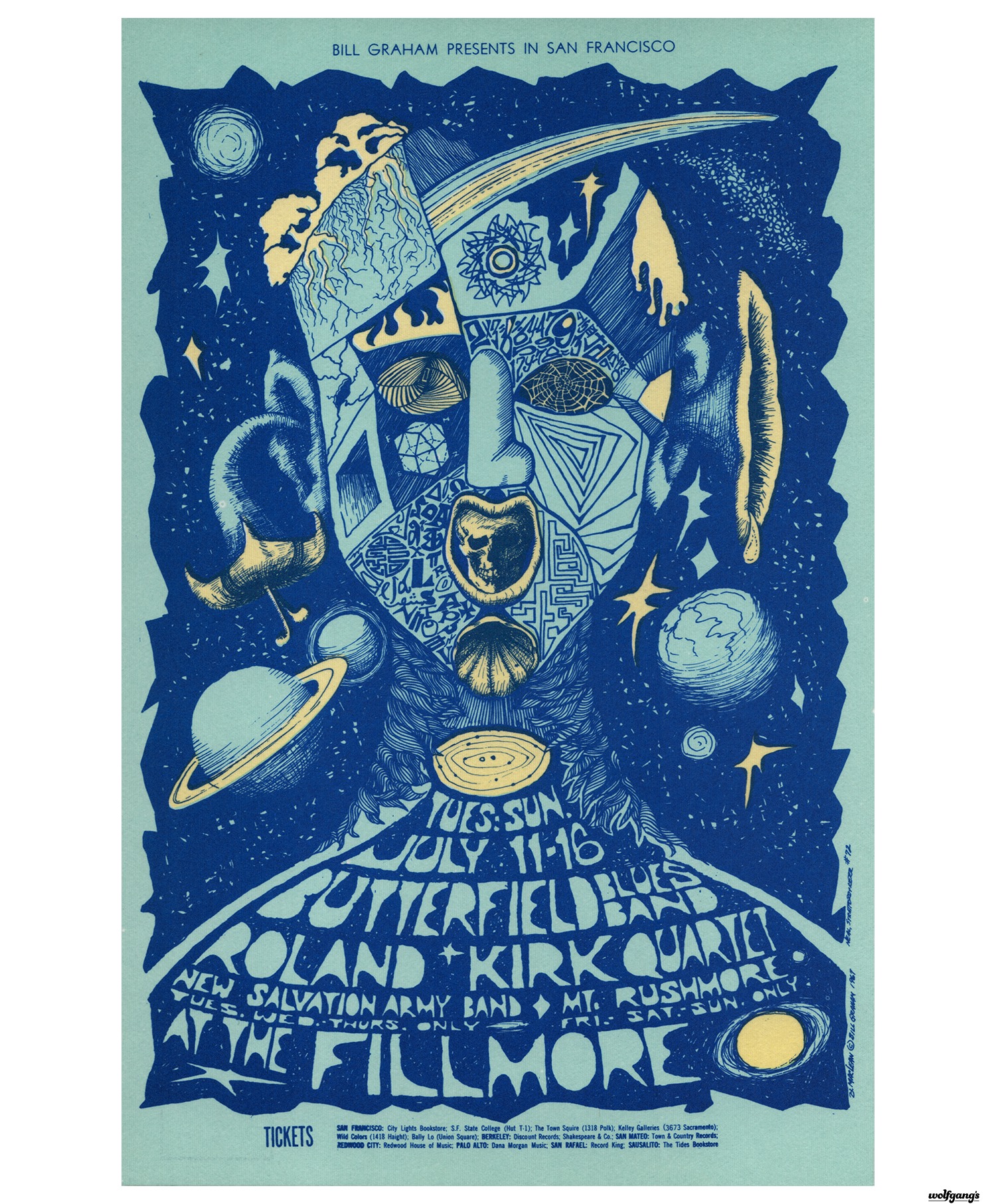 POSTER ART: Paul Butterfield Blues Band, Charles Lloyd Quartet